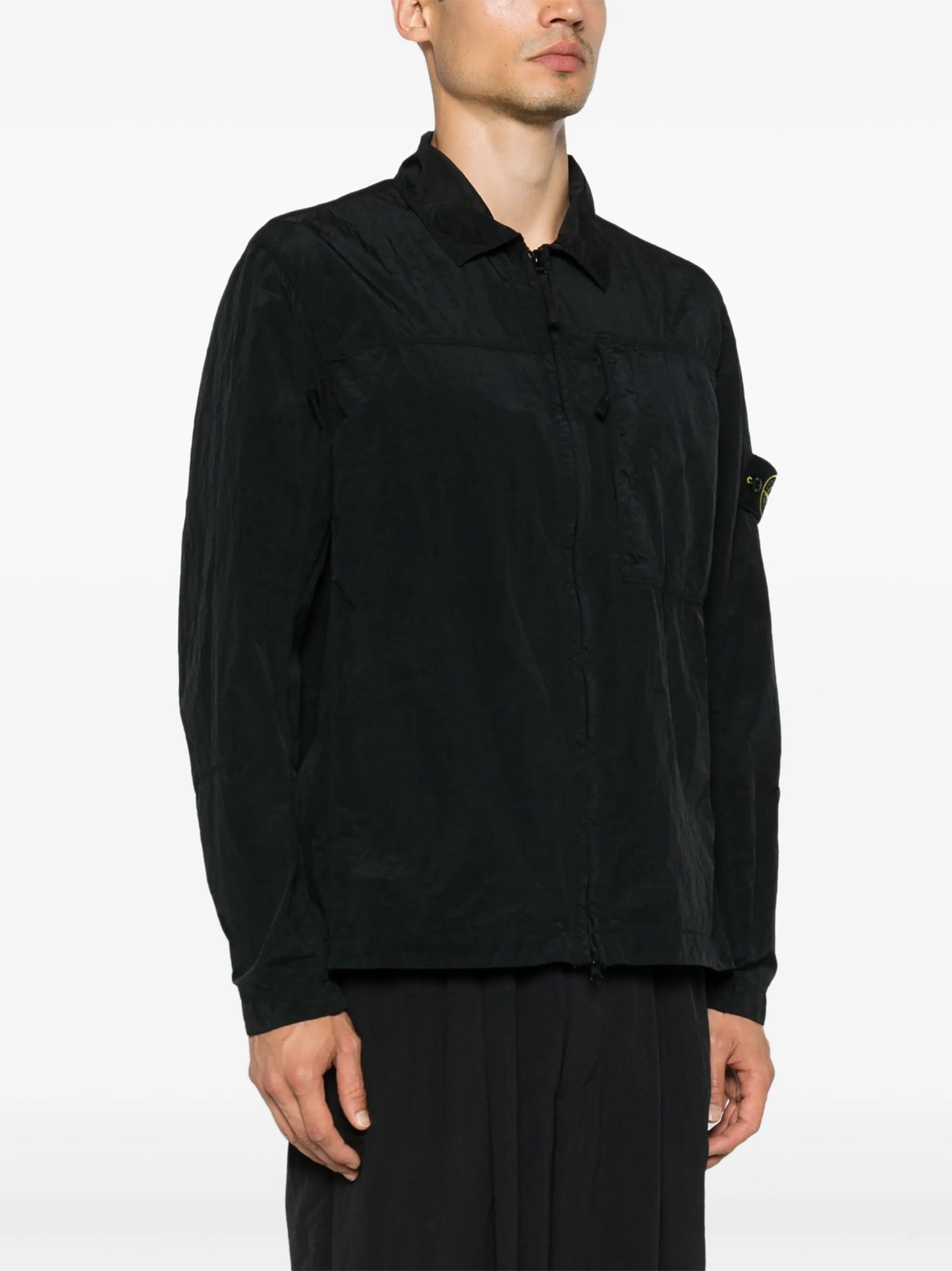Compass-badge overshirt