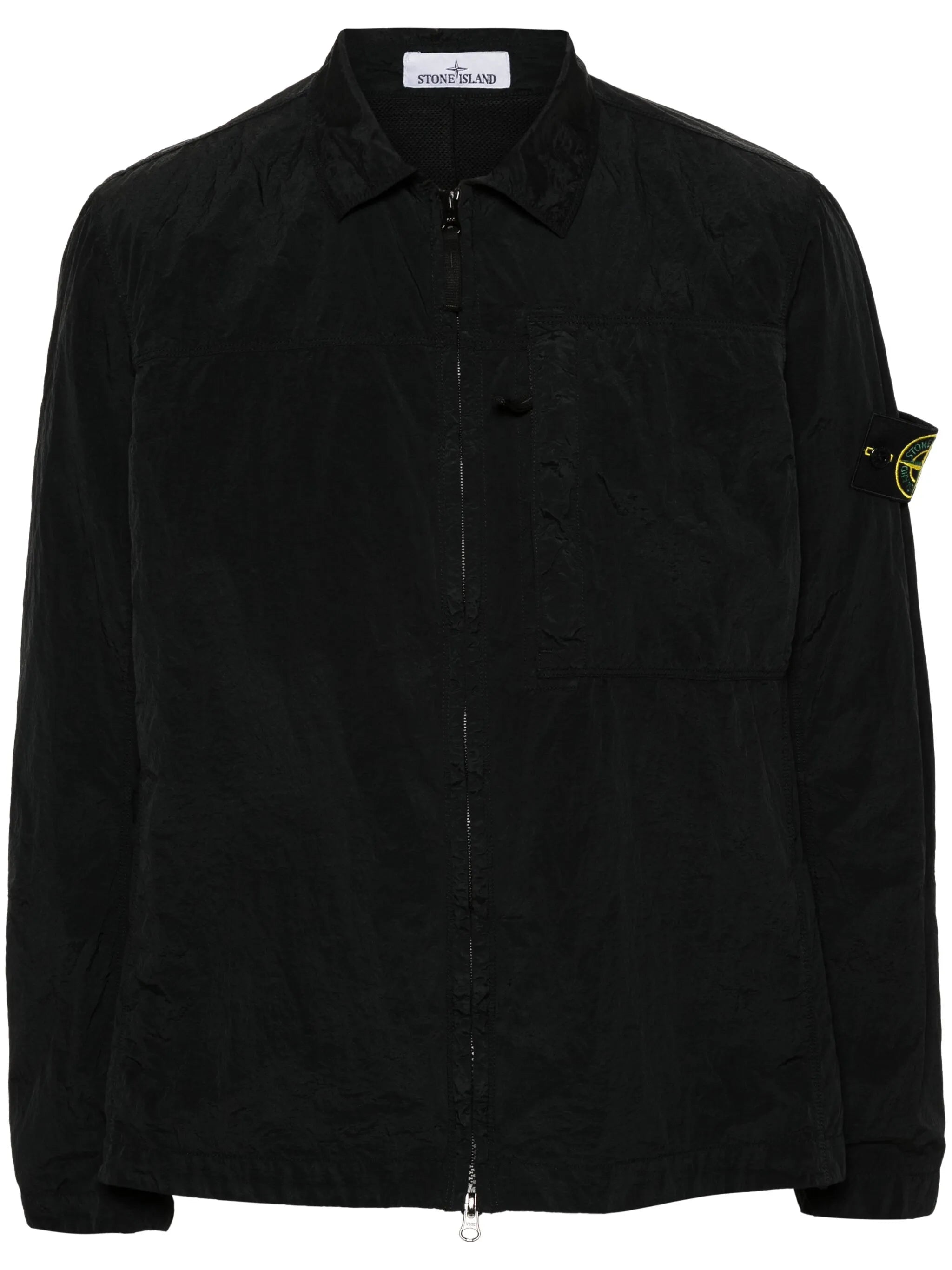 Compass-badge overshirt