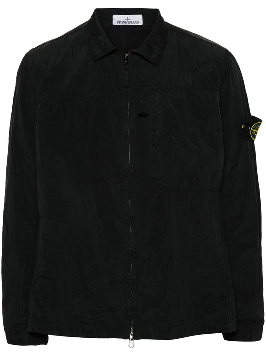 Compass-badge overshirt