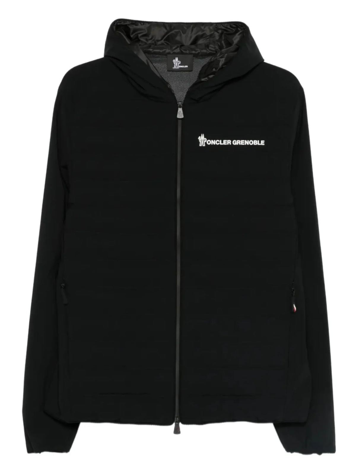 padded zip-up sweatshirt