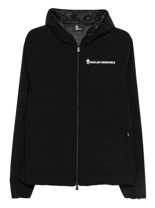padded zip-up sweatshirt
