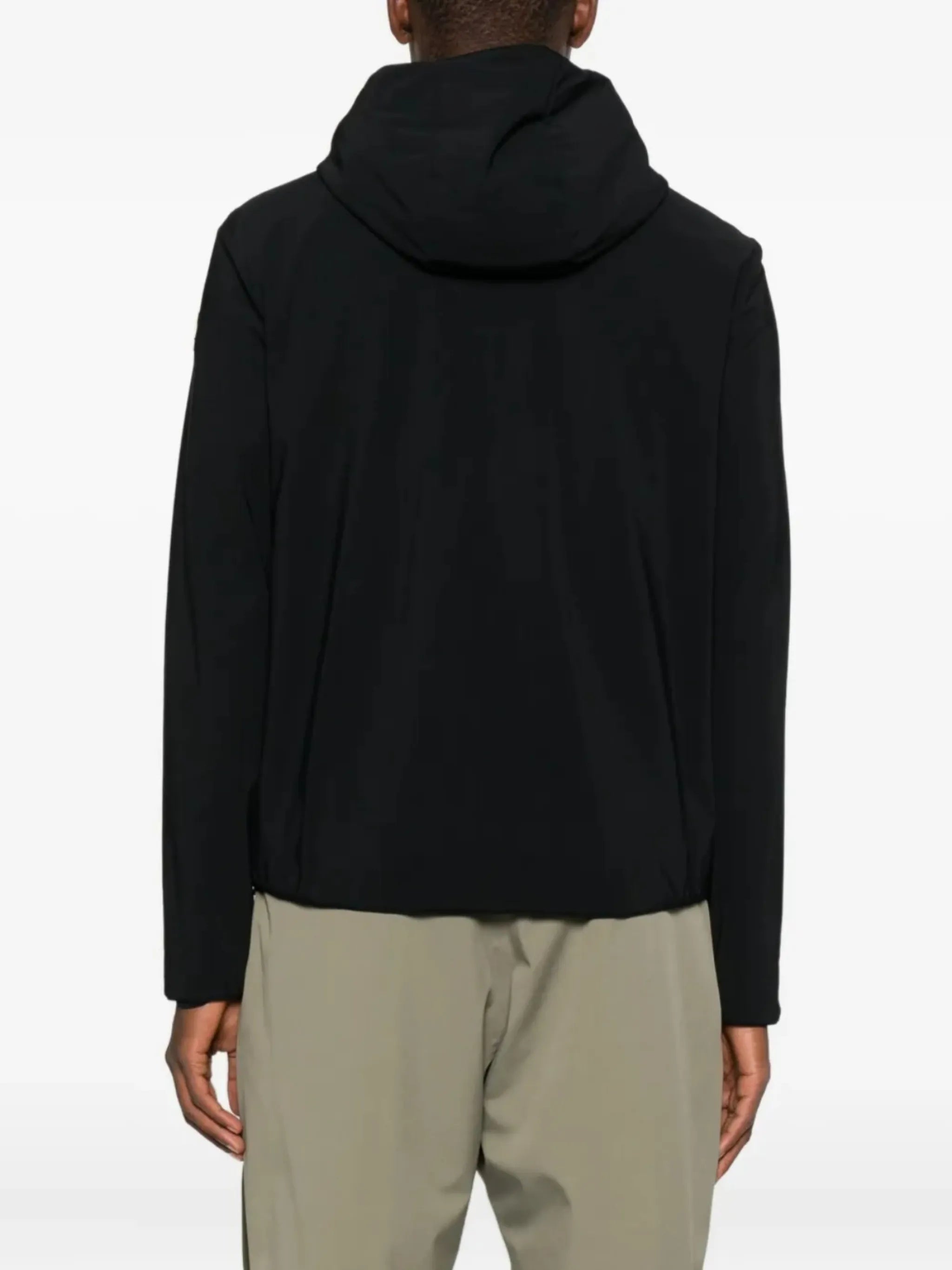 padded zip-up sweatshirt