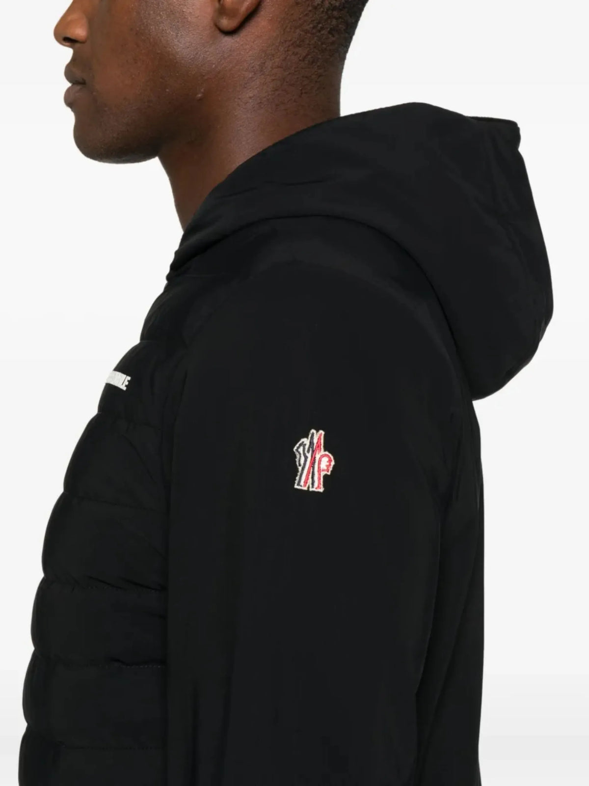 padded zip-up sweatshirt