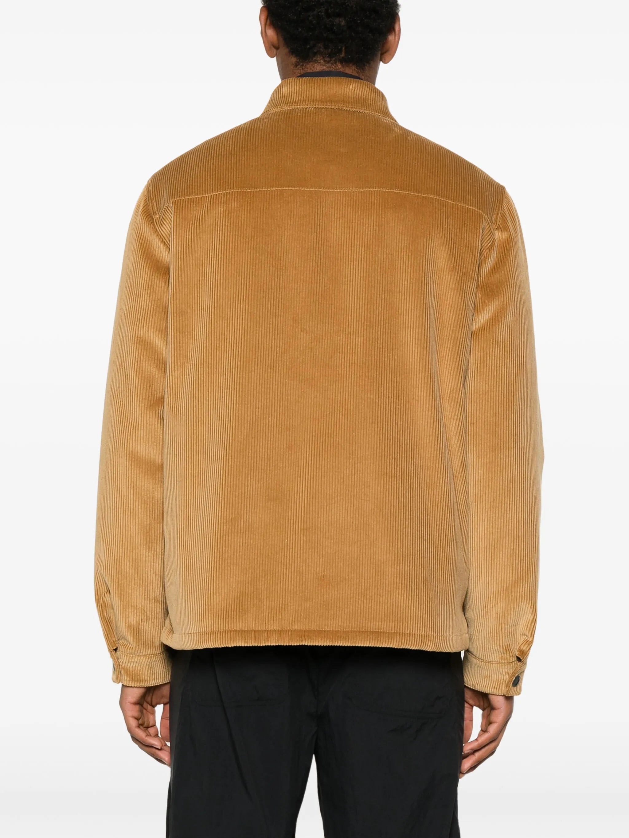 triangle-logo shirt jacket