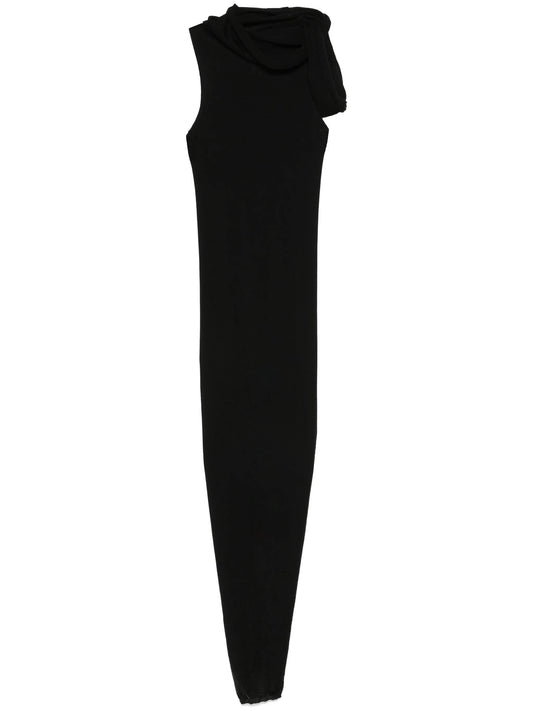 banded maxi dress