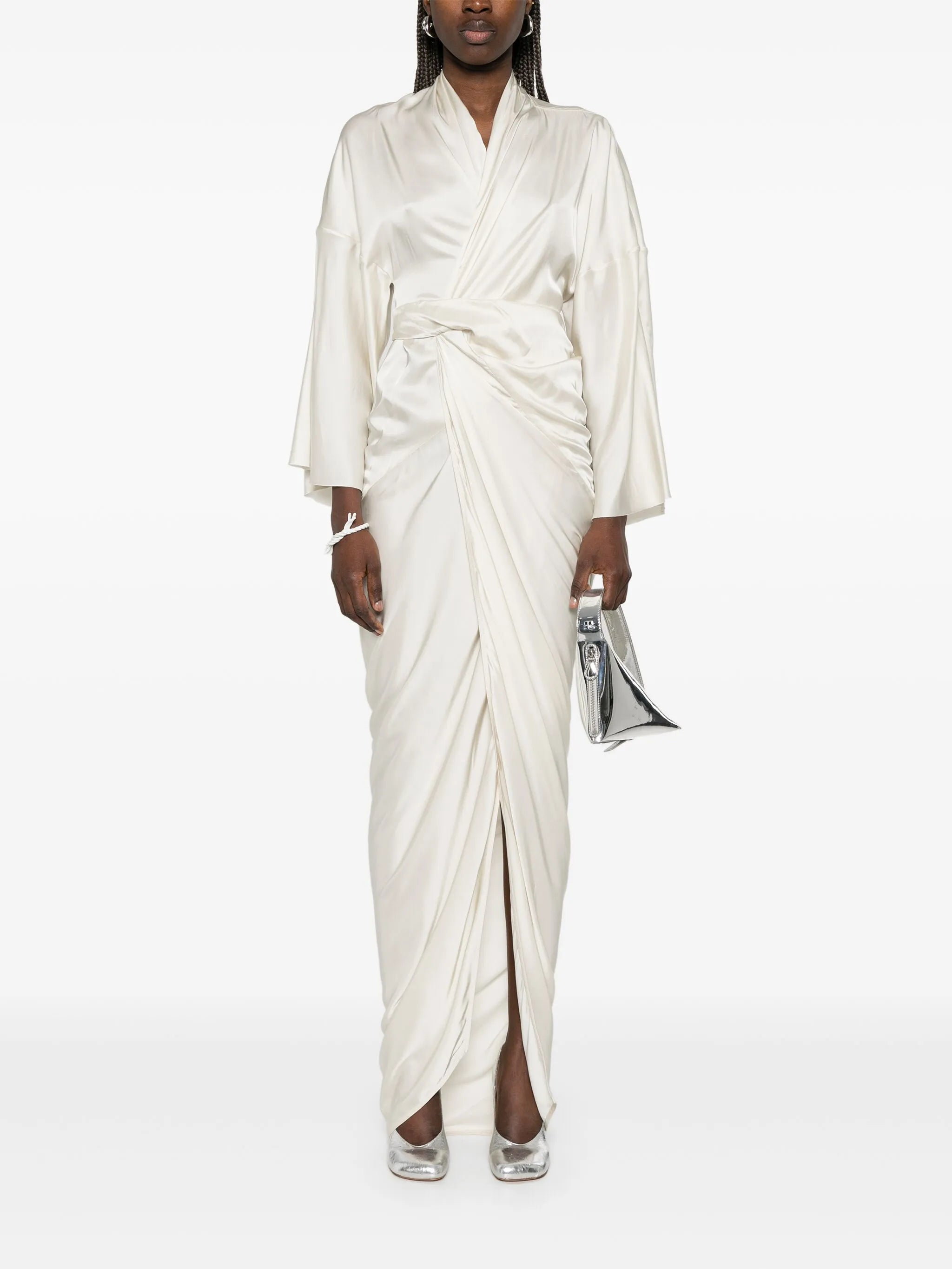 wrap maxi dress