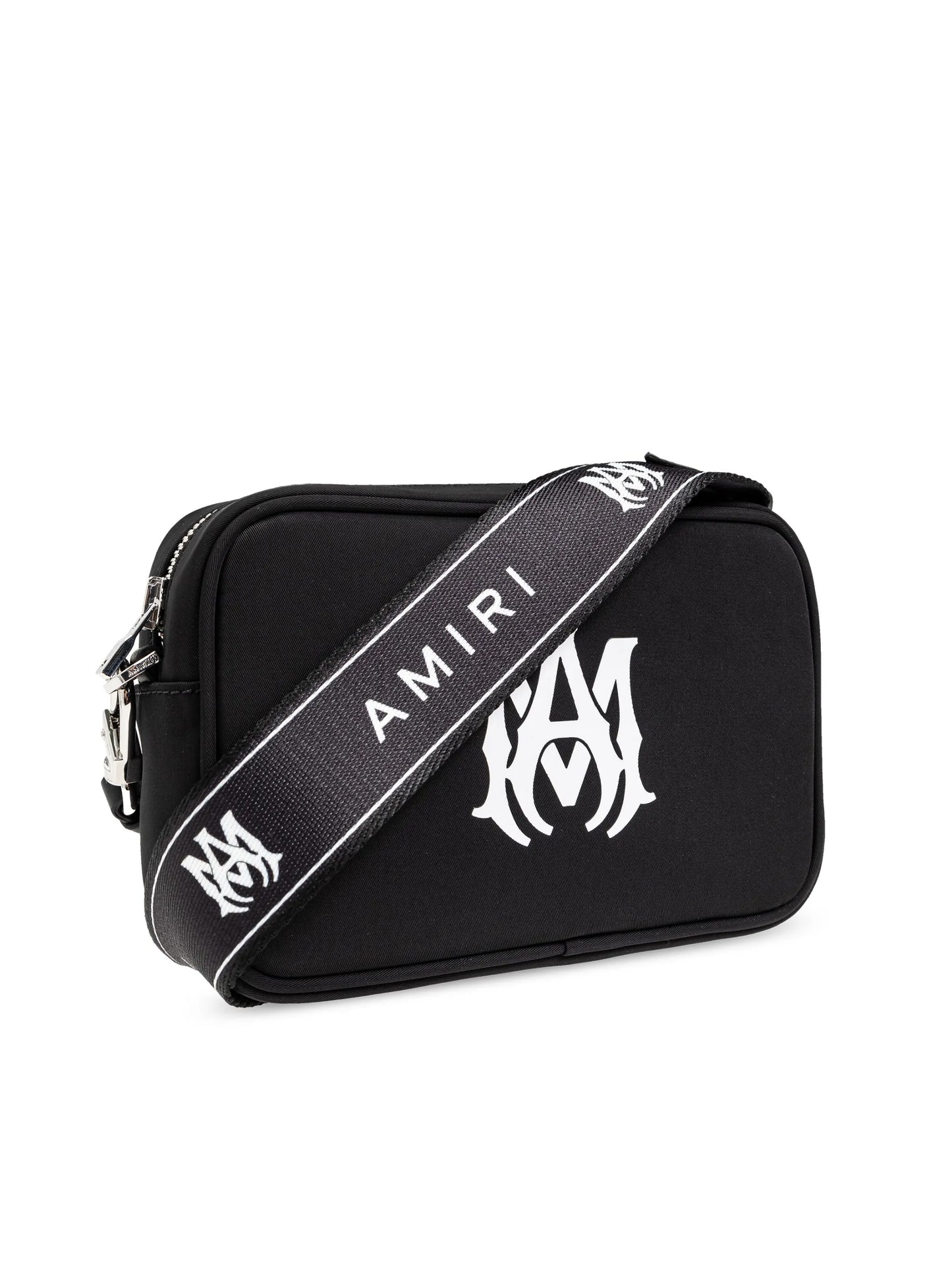 logo-print messenger bag
