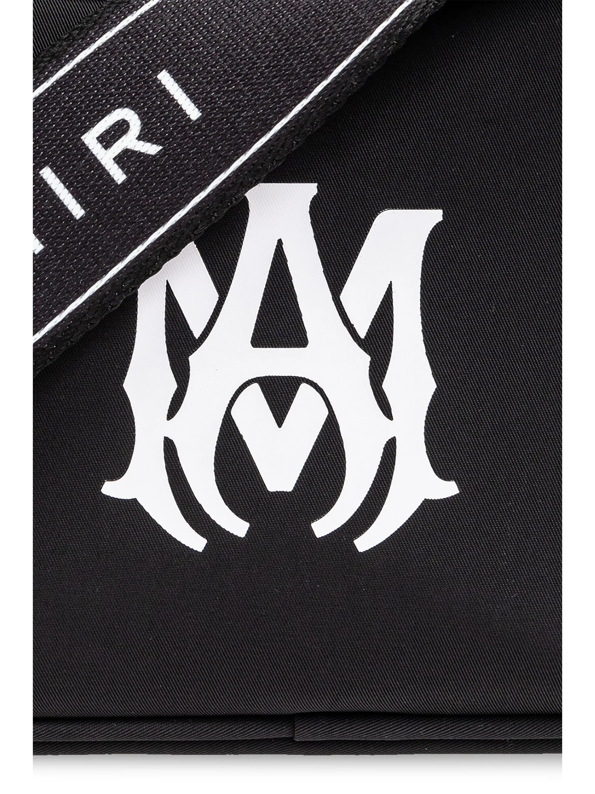 logo-print messenger bag