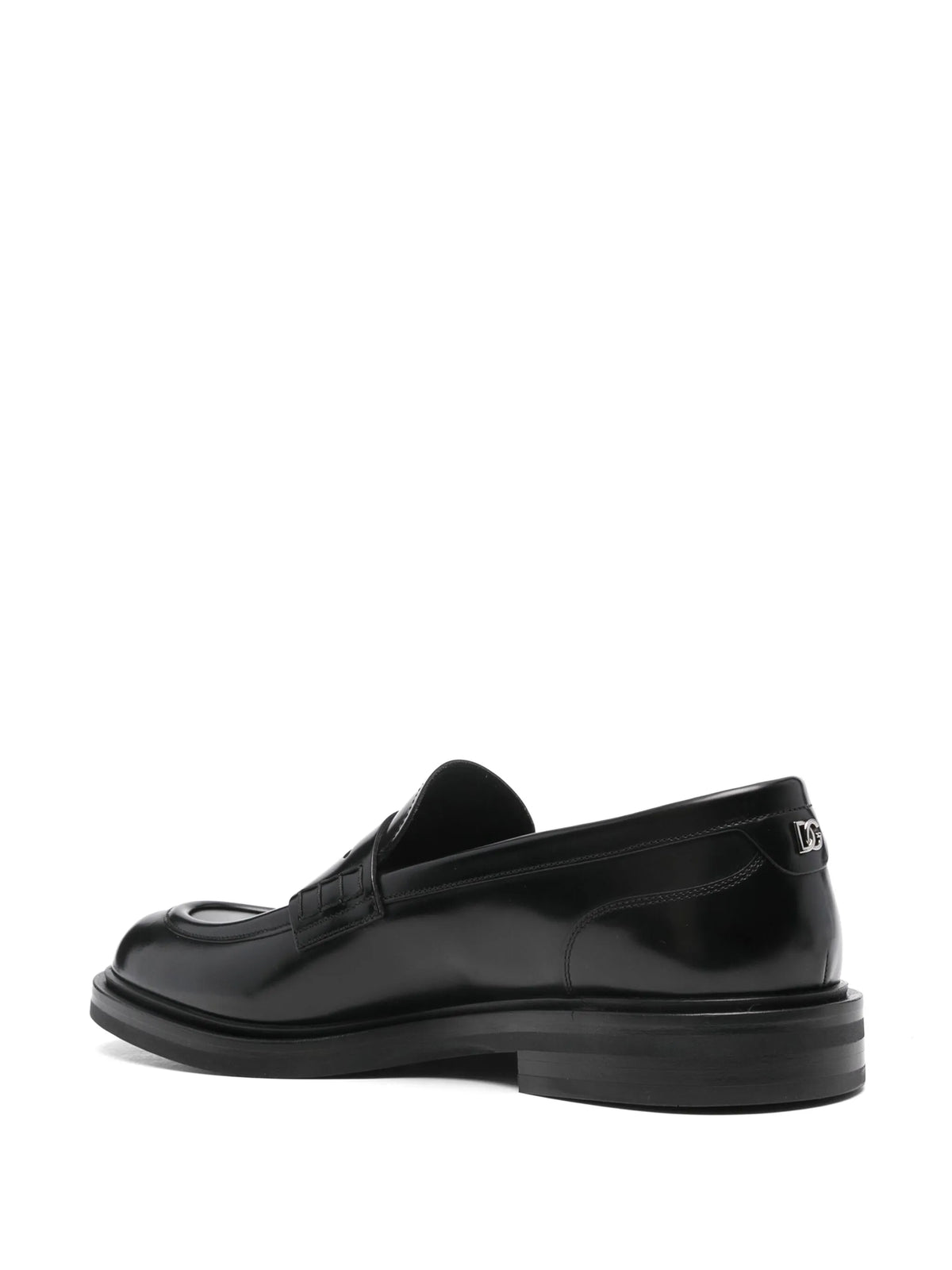 brushed calfskin loafers