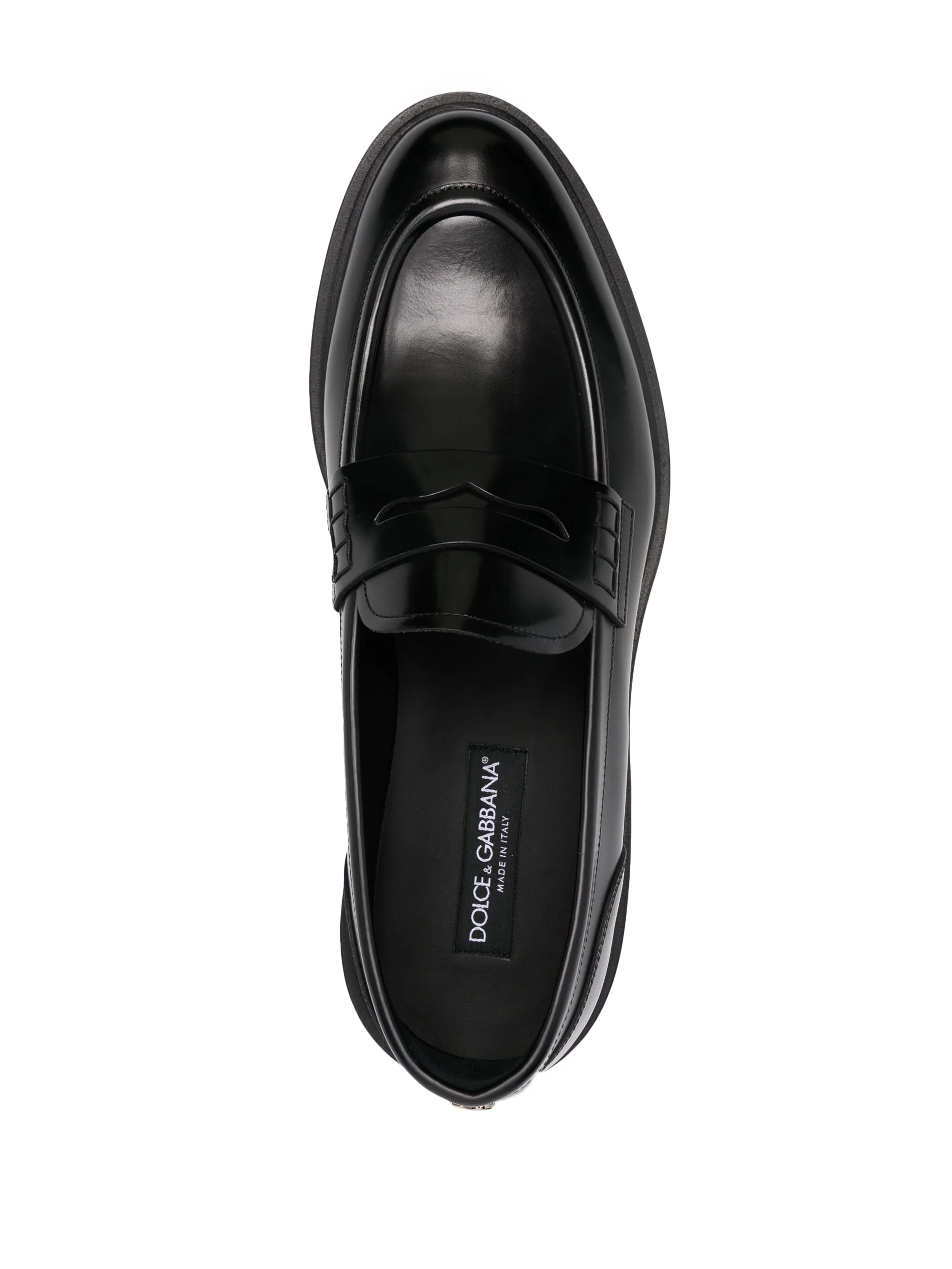 brushed calfskin loafers