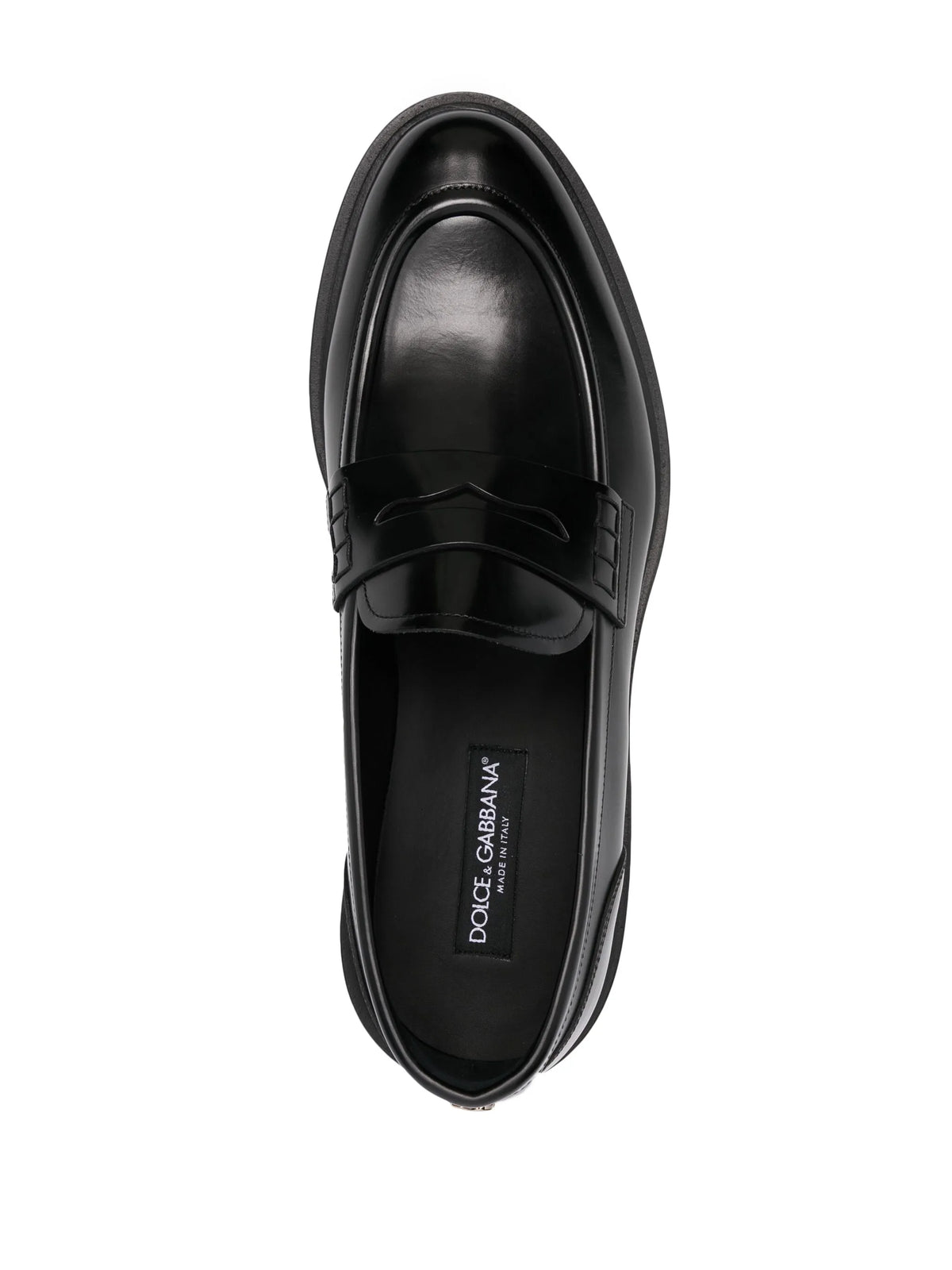 brushed calfskin loafers