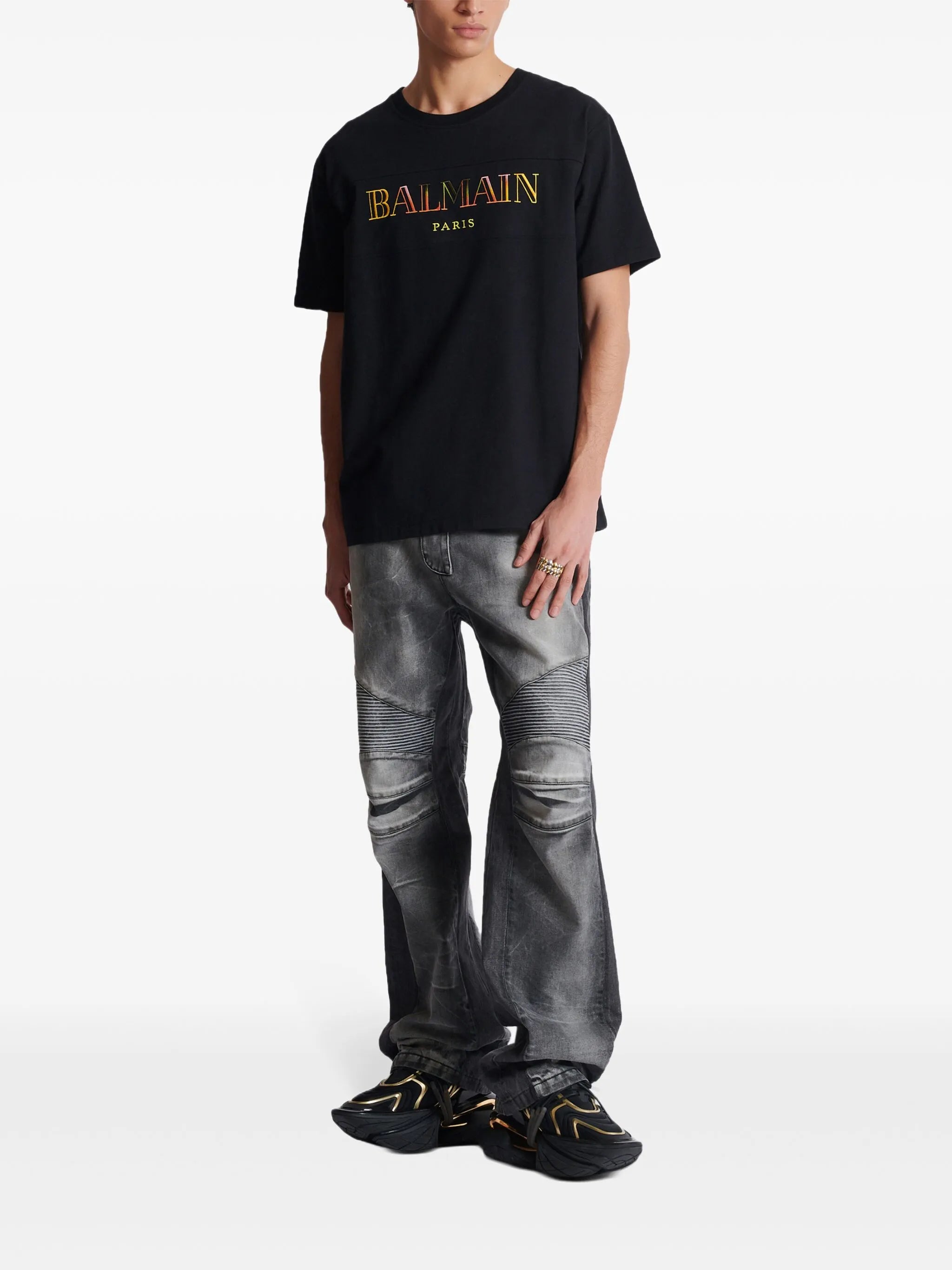 Vintage Balmain embroidered T-shirt