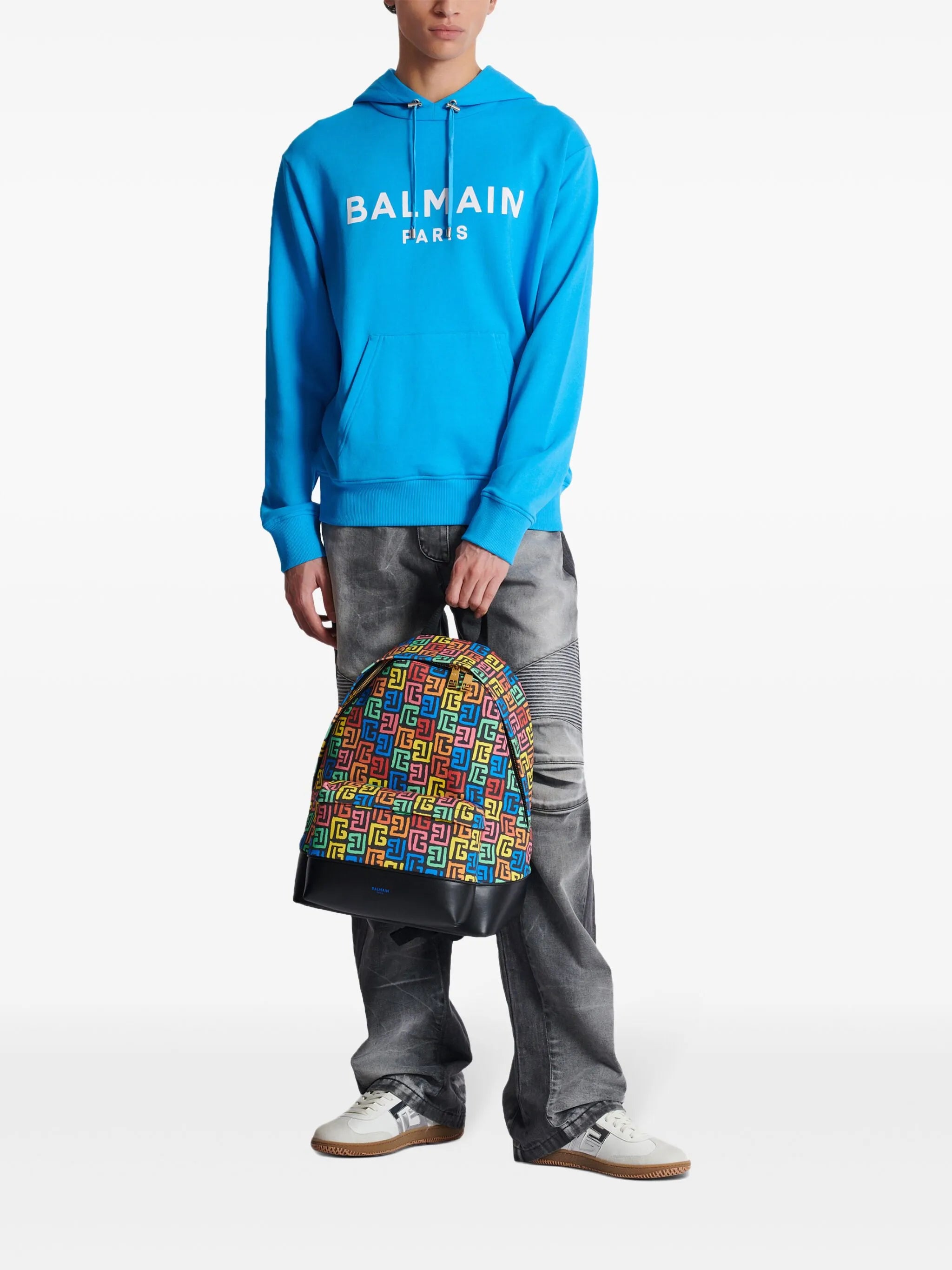 Balmain Paris-printed hoodie