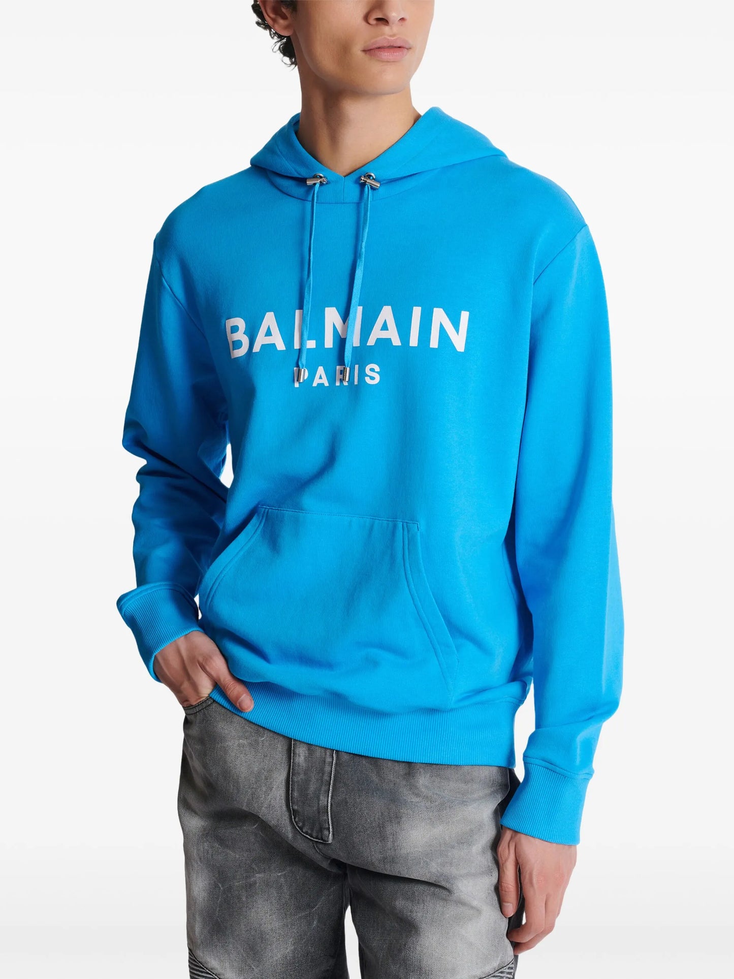 Balmain Paris-printed hoodie