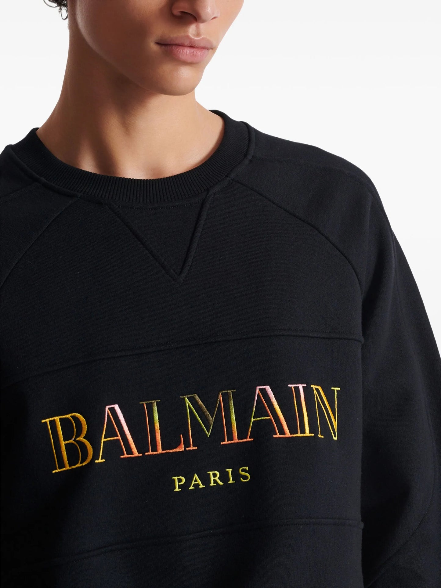embroidered oversized sweatshirt