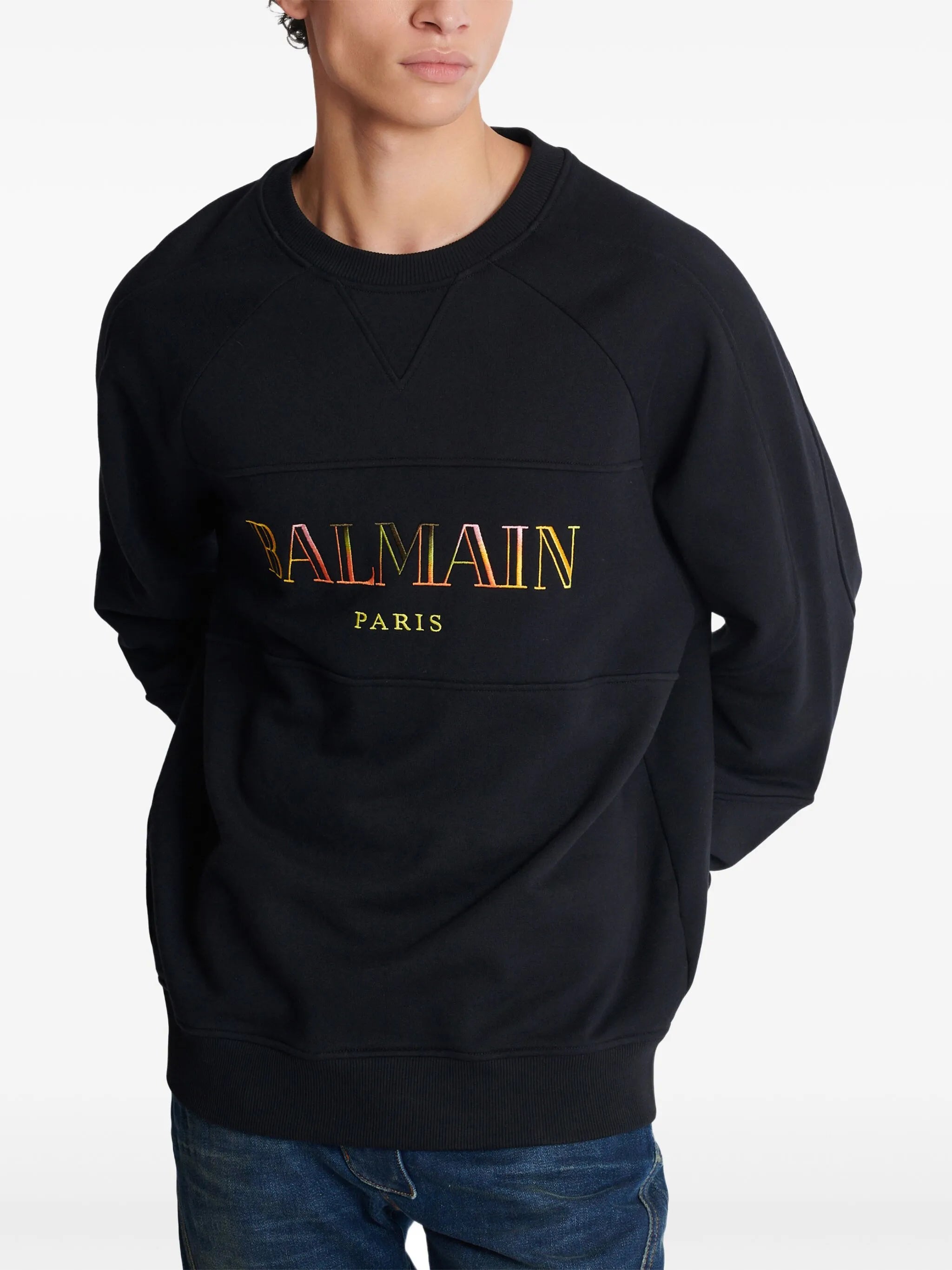embroidered oversized sweatshirt