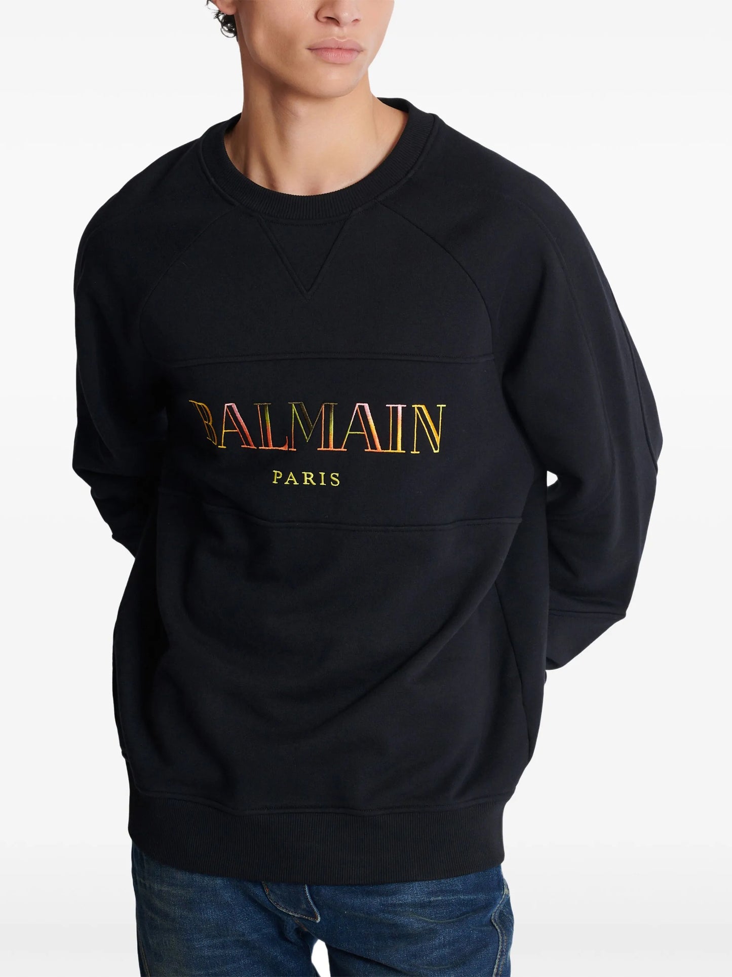 embroidered oversized sweatshirt