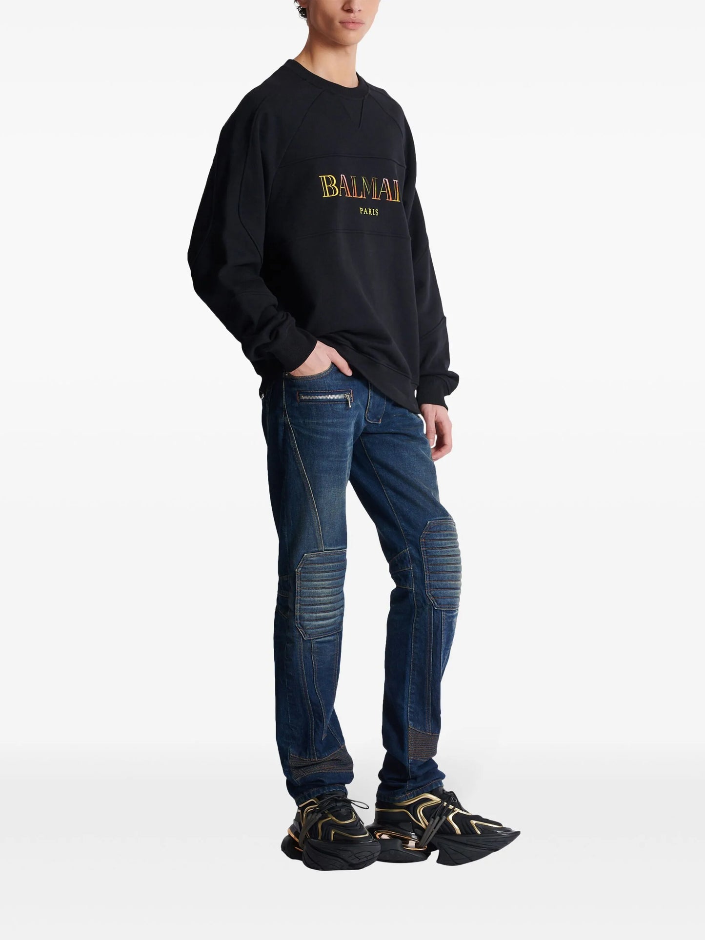 embroidered oversized sweatshirt