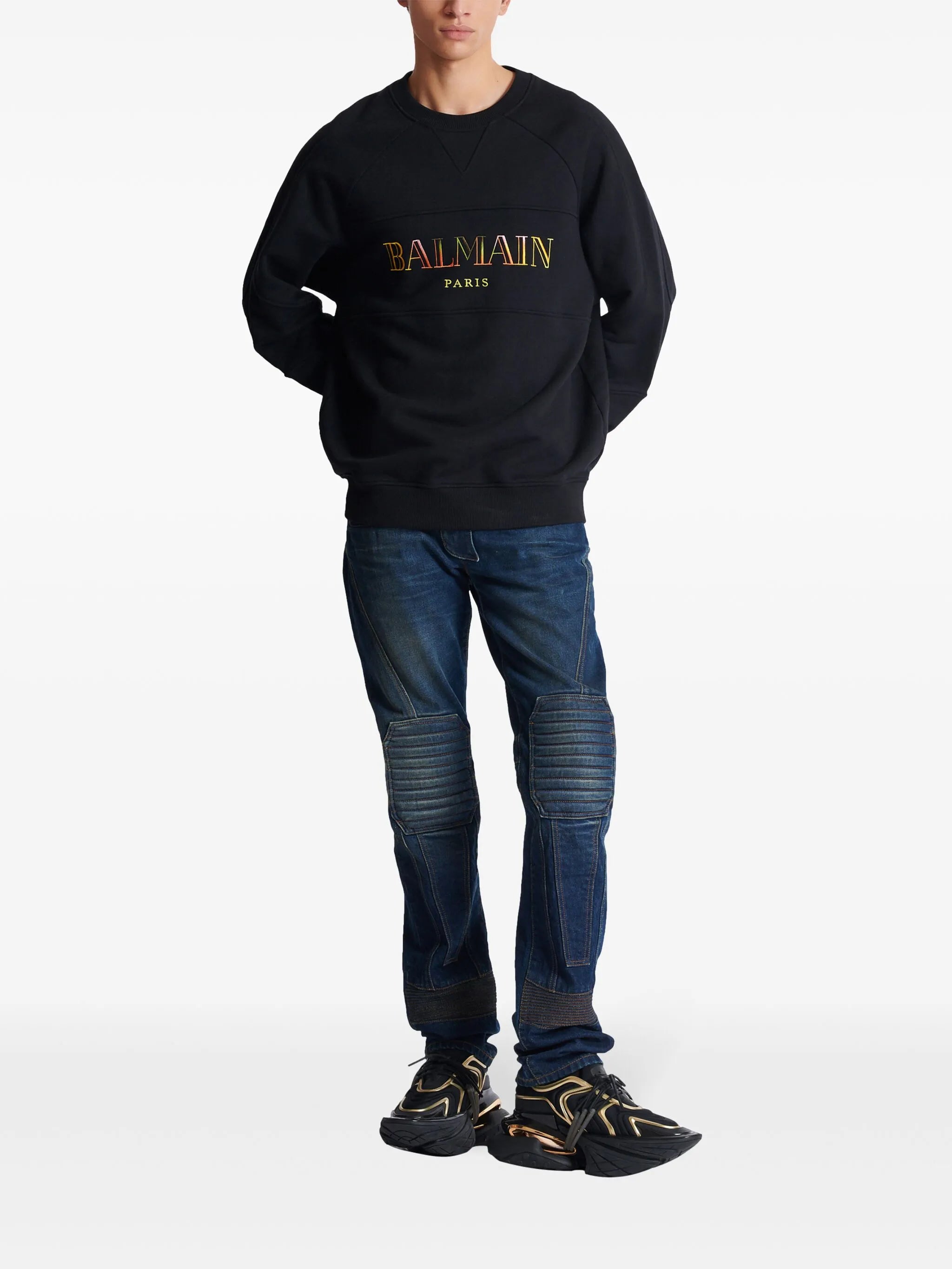 embroidered oversized sweatshirt