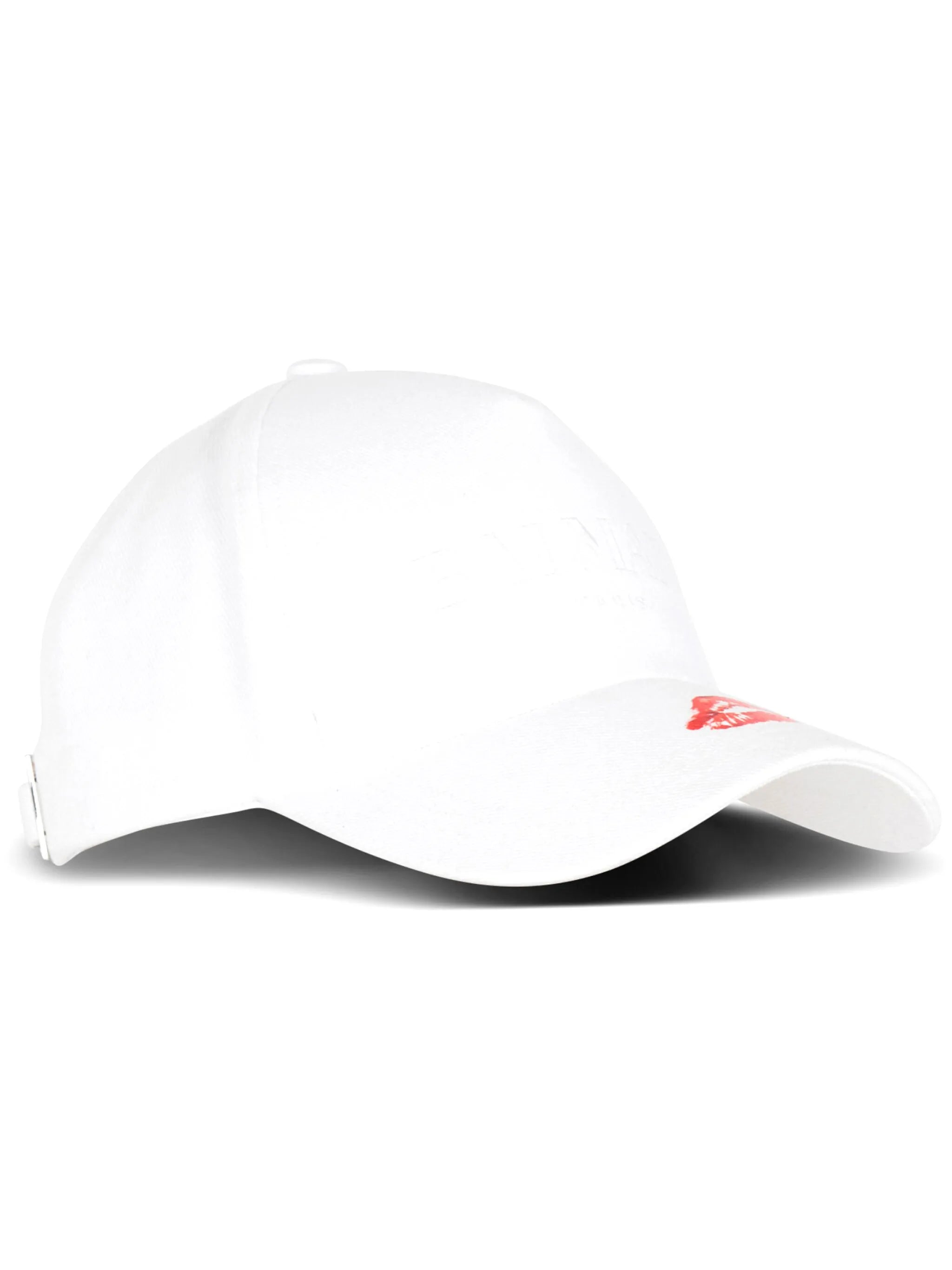 lips-motif cotton cap