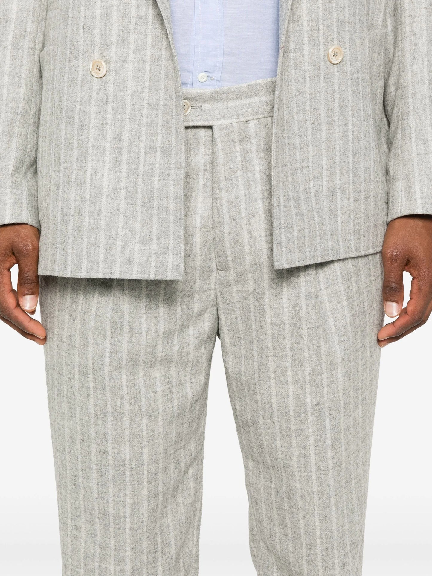 striped suit