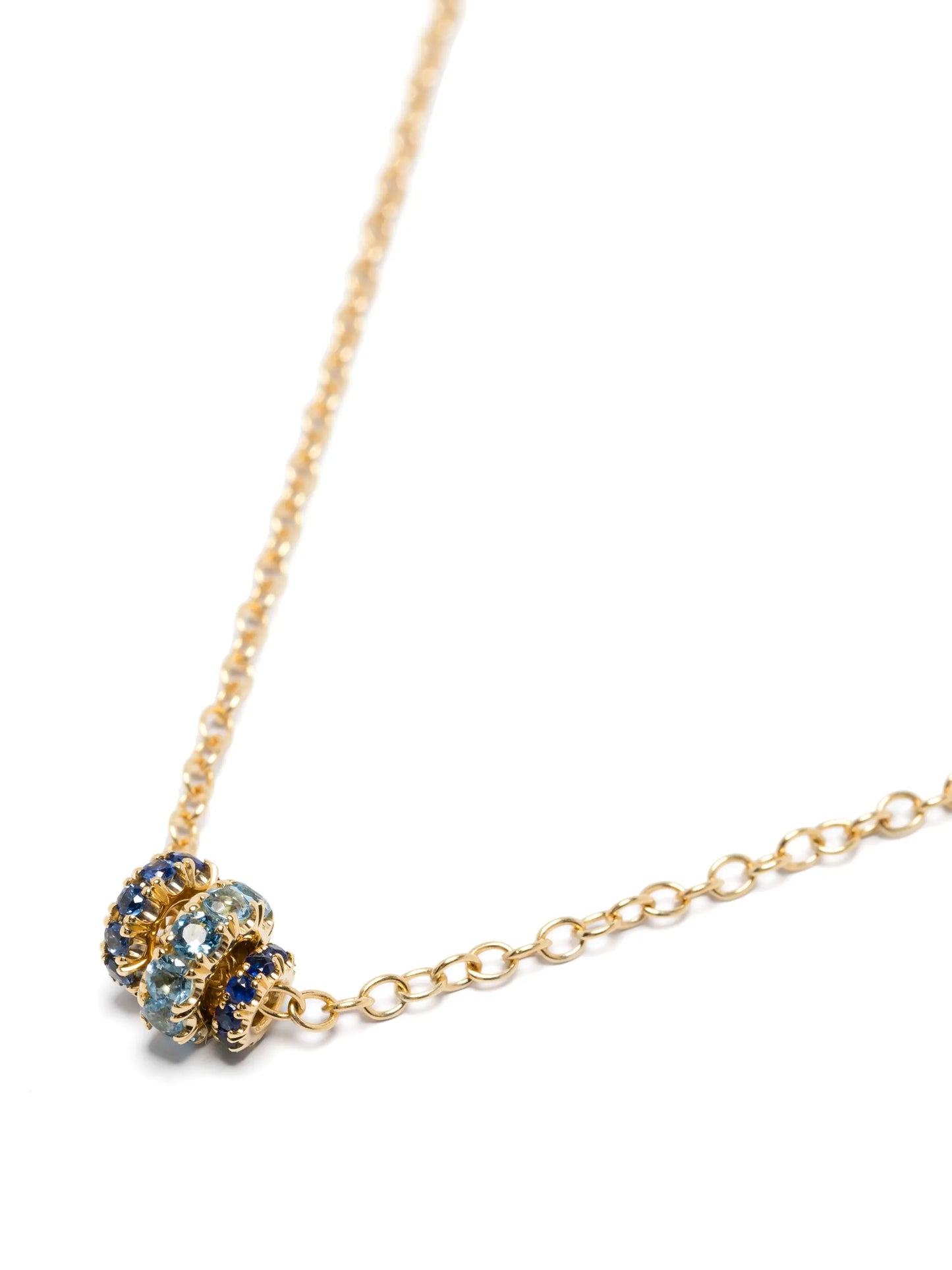 18kt yellow gold Vesta sapphire necklace