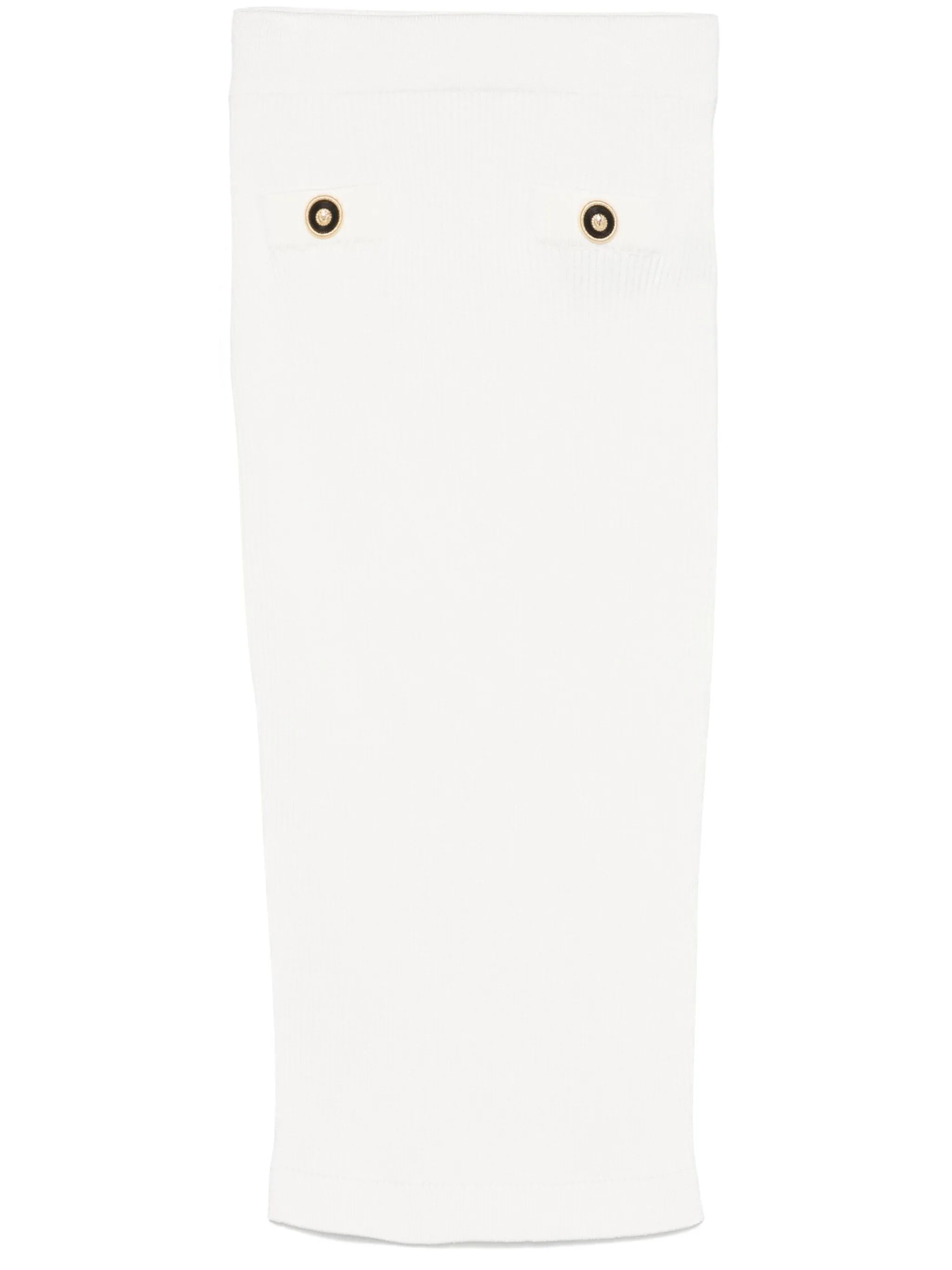 ribbed midi skirt