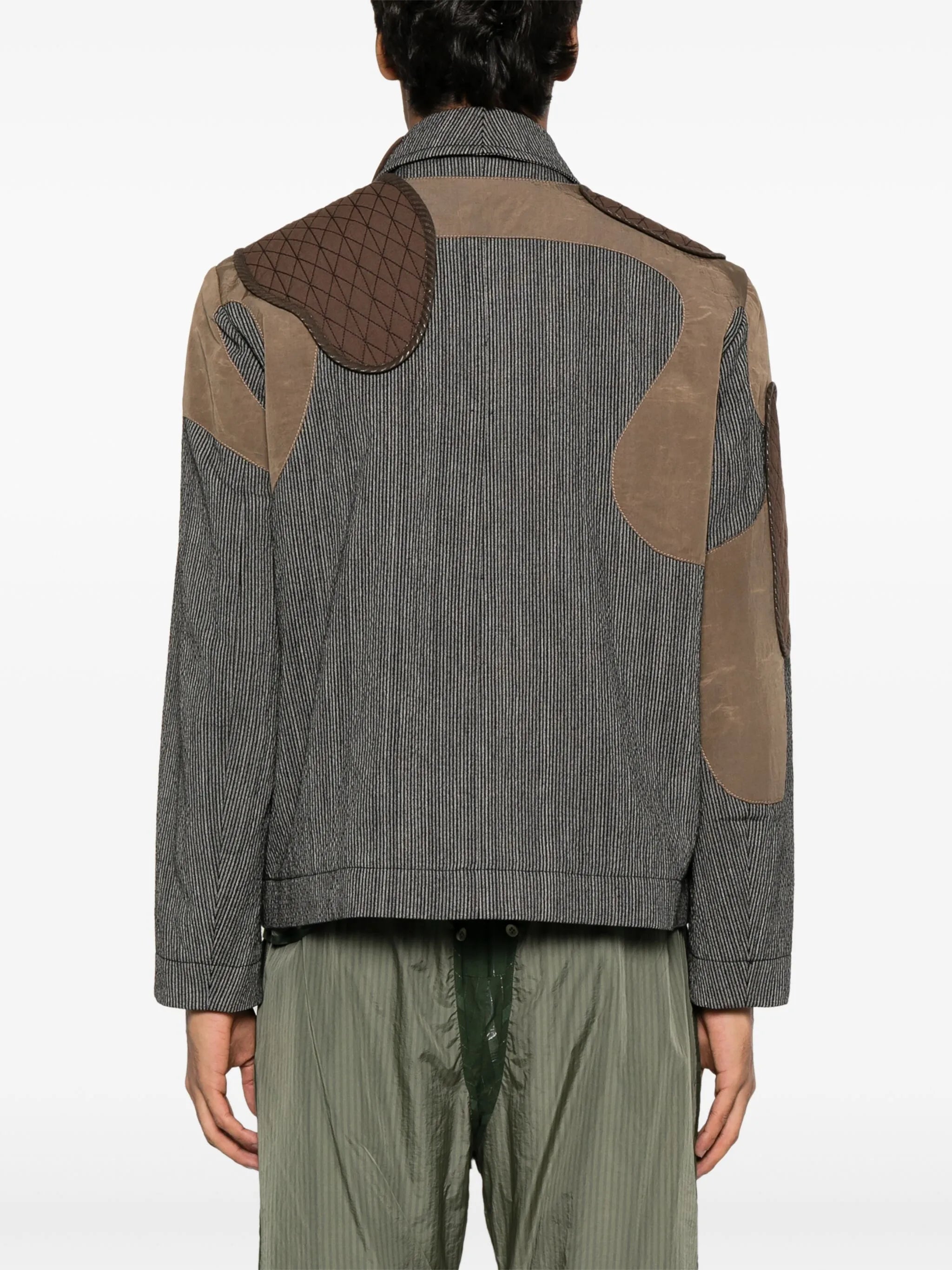 patchwork-design jacket
