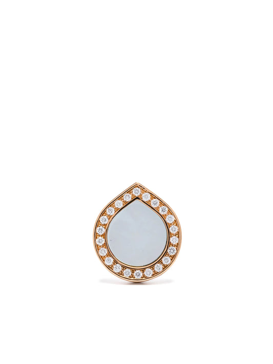 Antifer mother of pearl stud earring