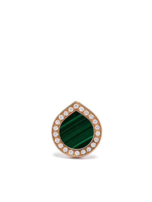 Antifer Malachite stud earring
