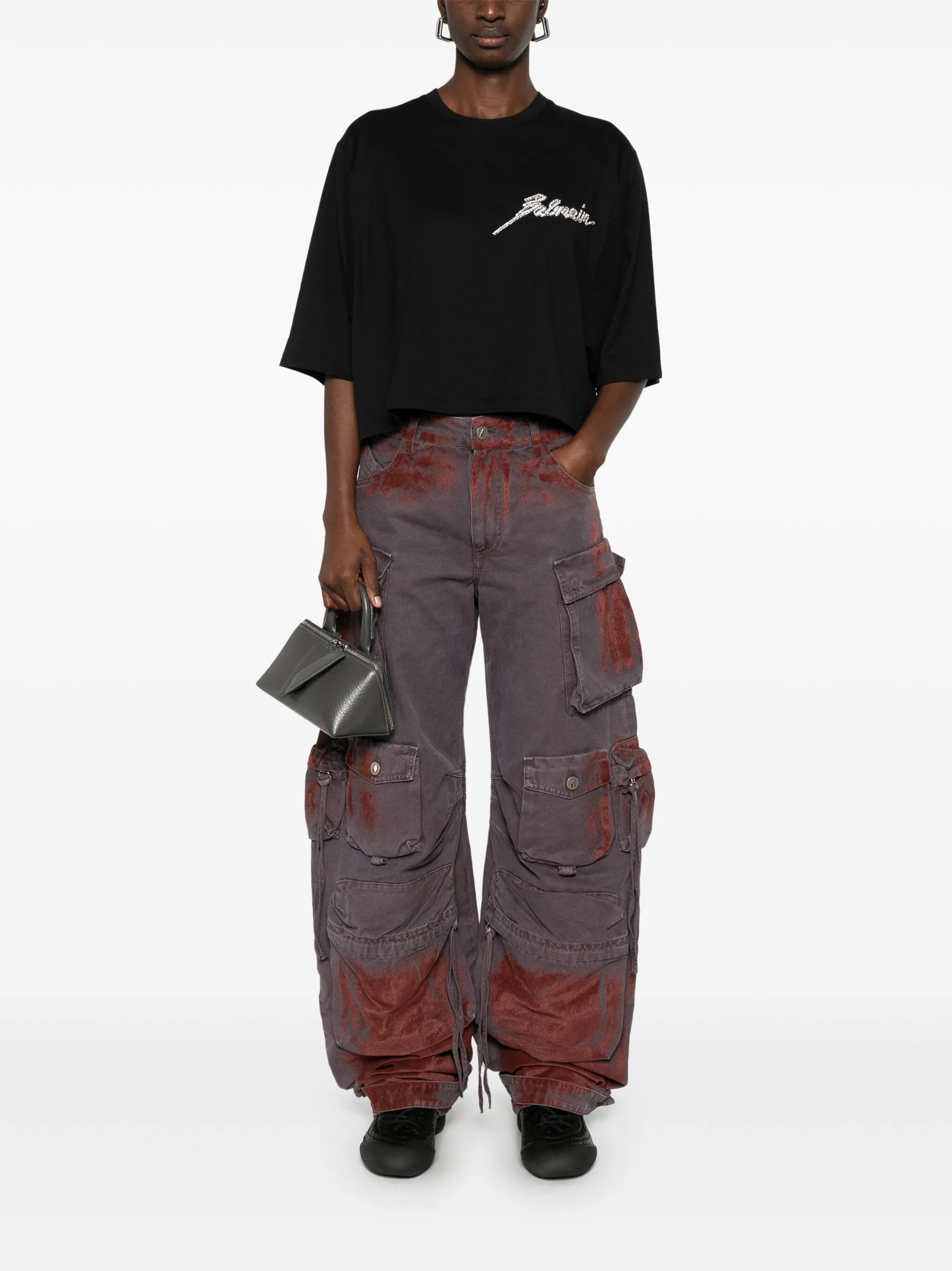 crystal-embellished T-shirt