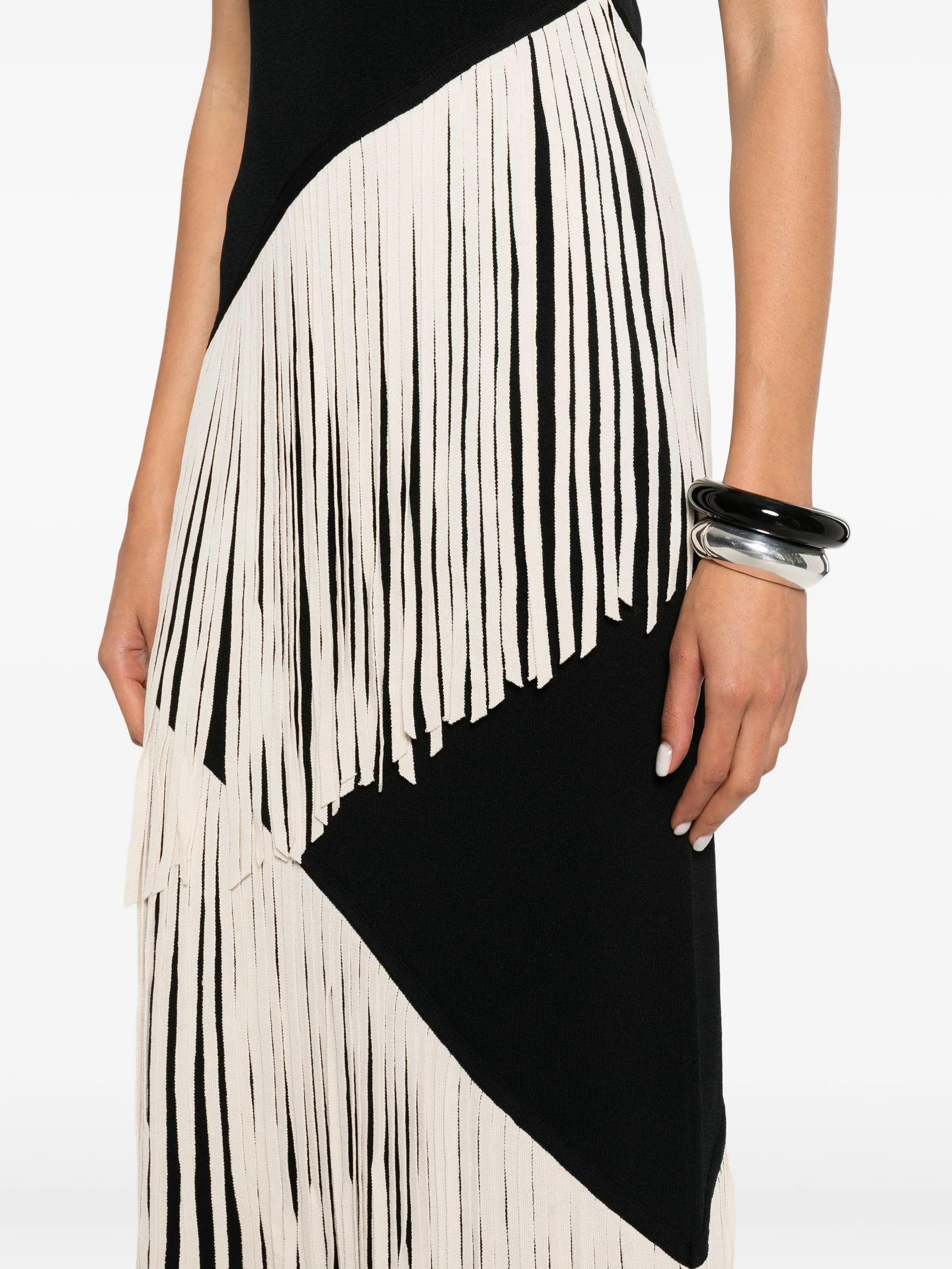 Spiral knit dress