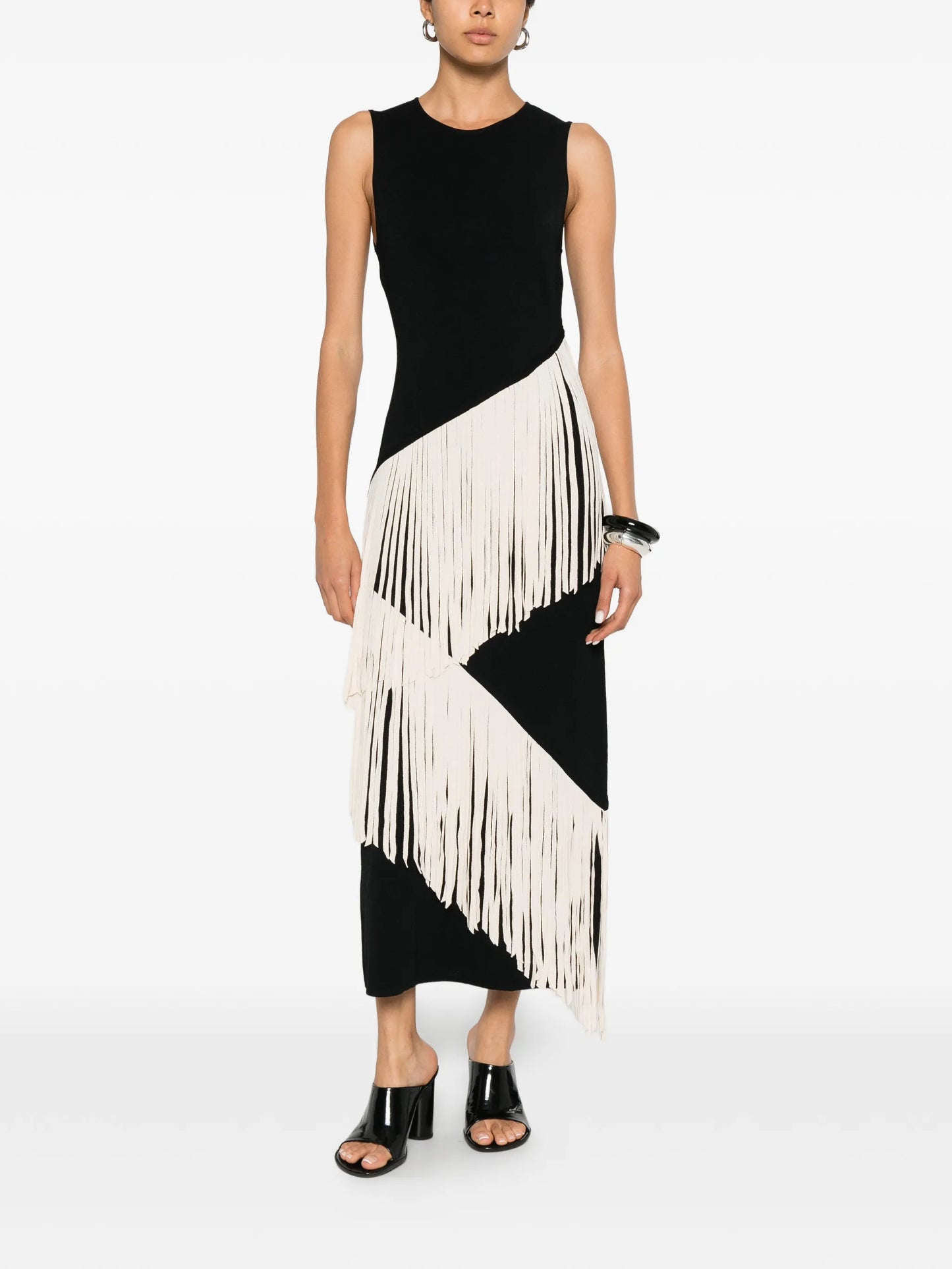 Spiral knit dress