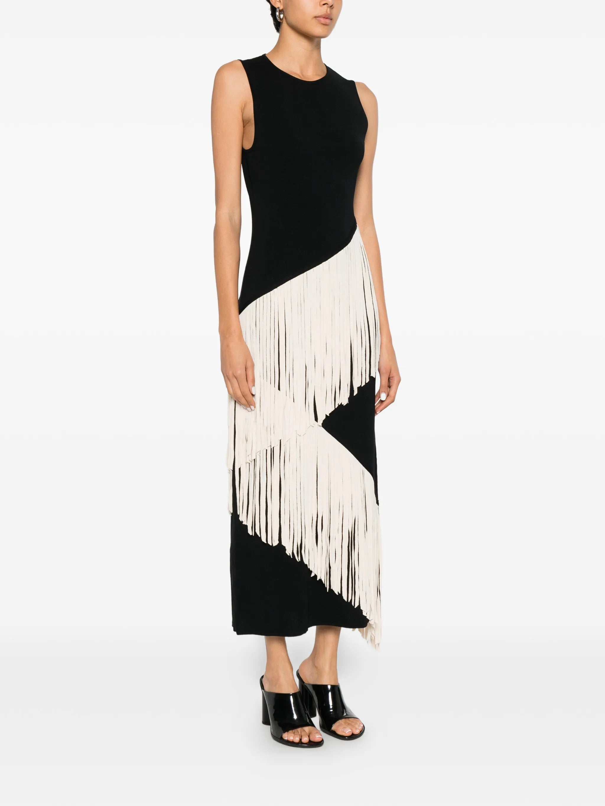 Spiral knit dress