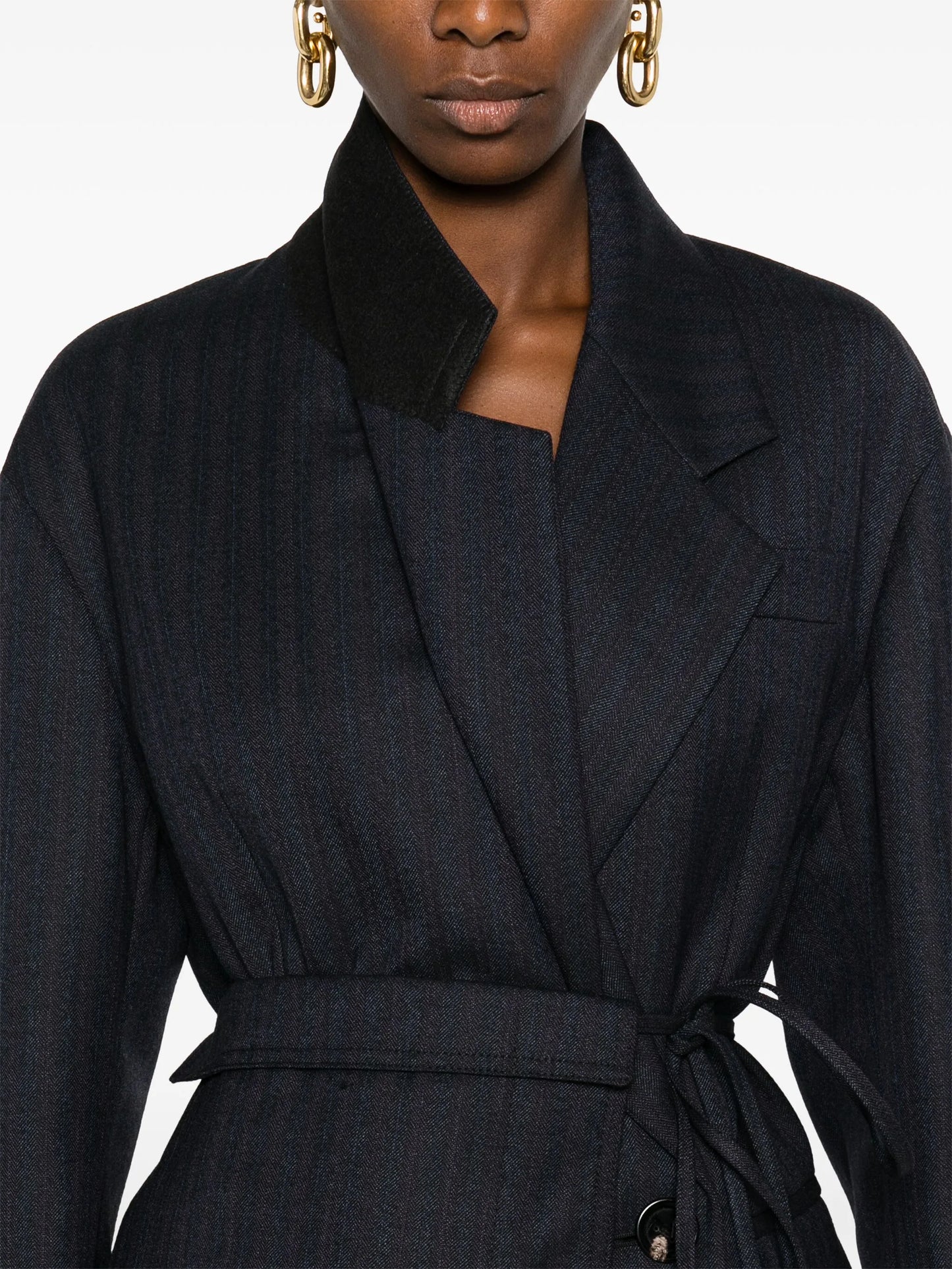 wool belted jacket