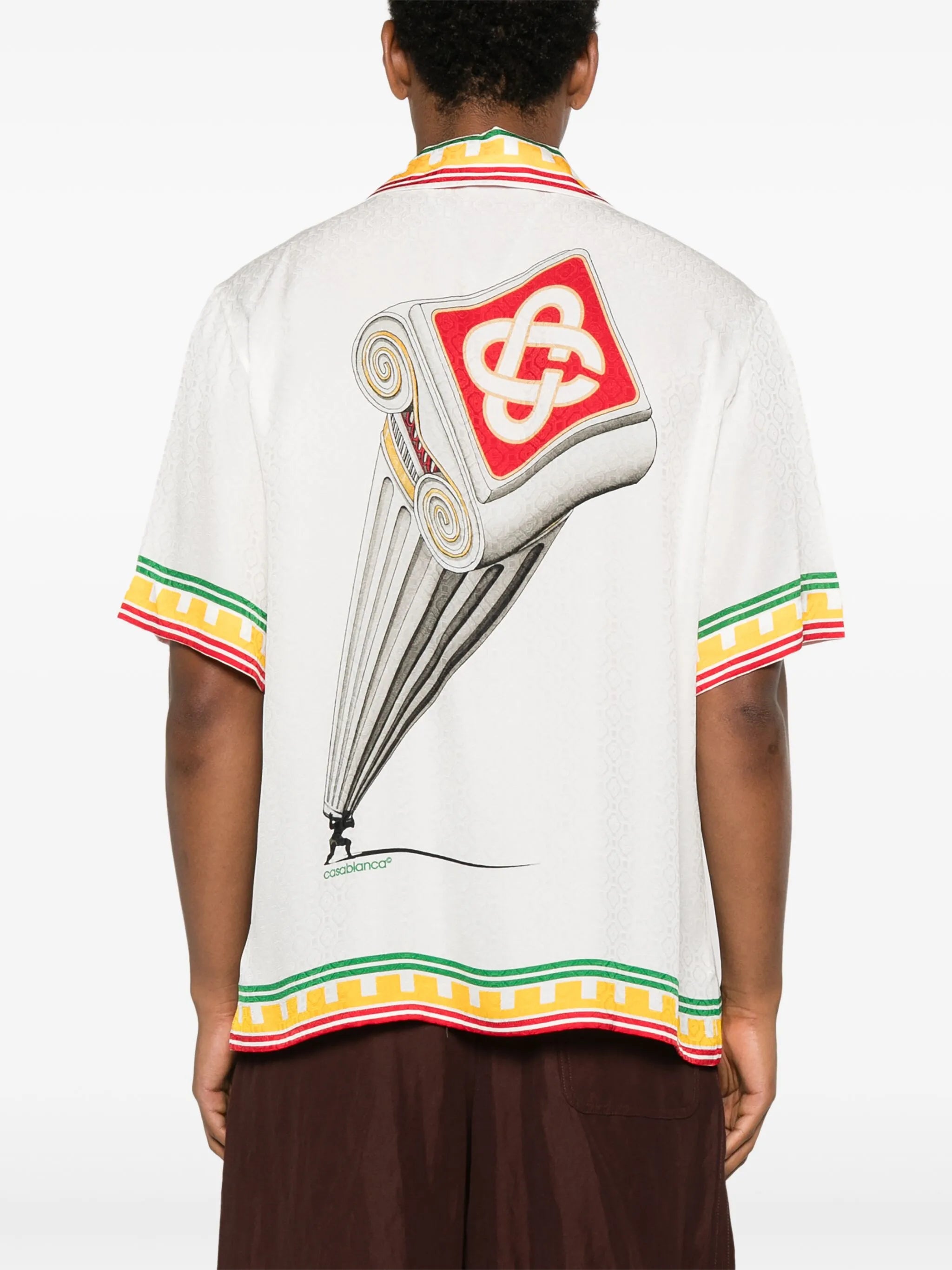 logo monogram pattern shirt
