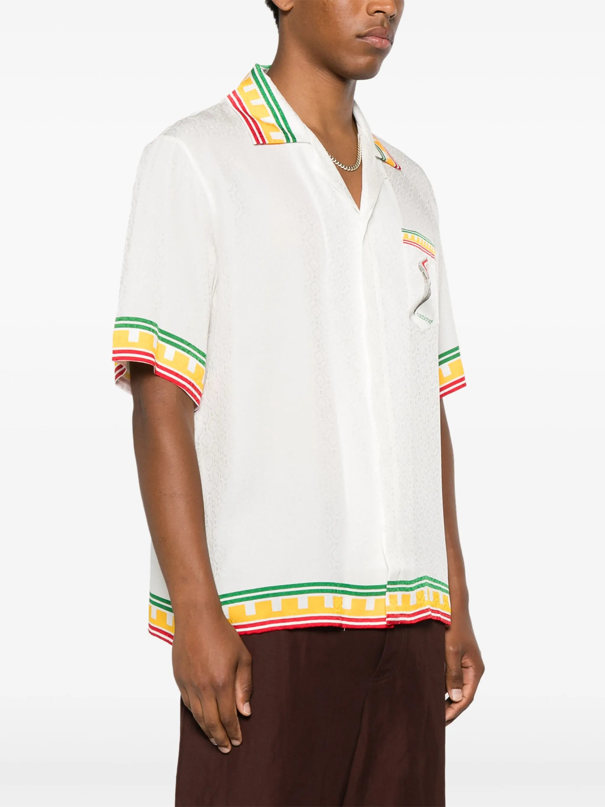 logo monogram pattern shirt