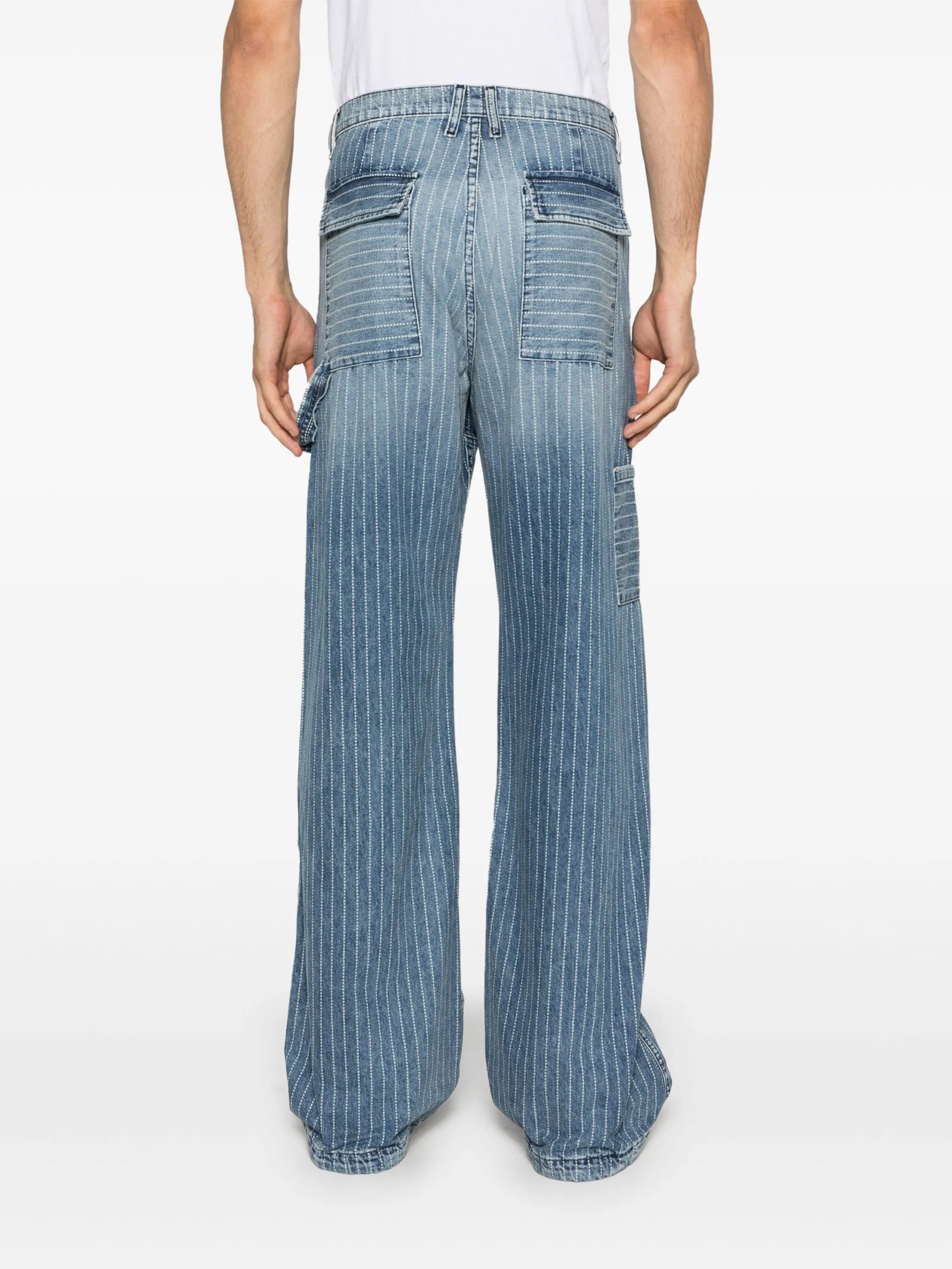 pinstripe jeans