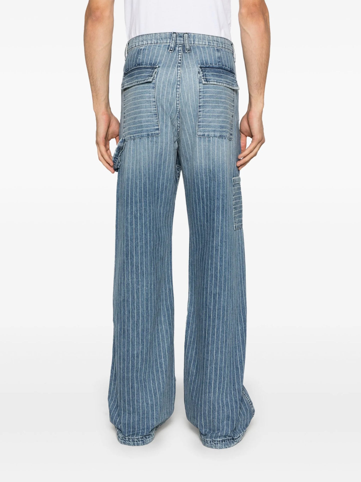 pinstripe jeans