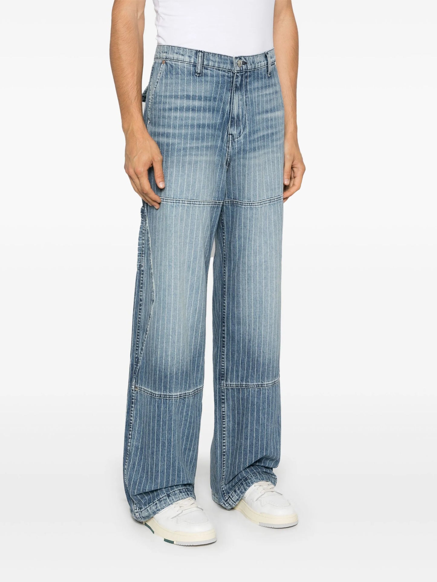pinstripe jeans
