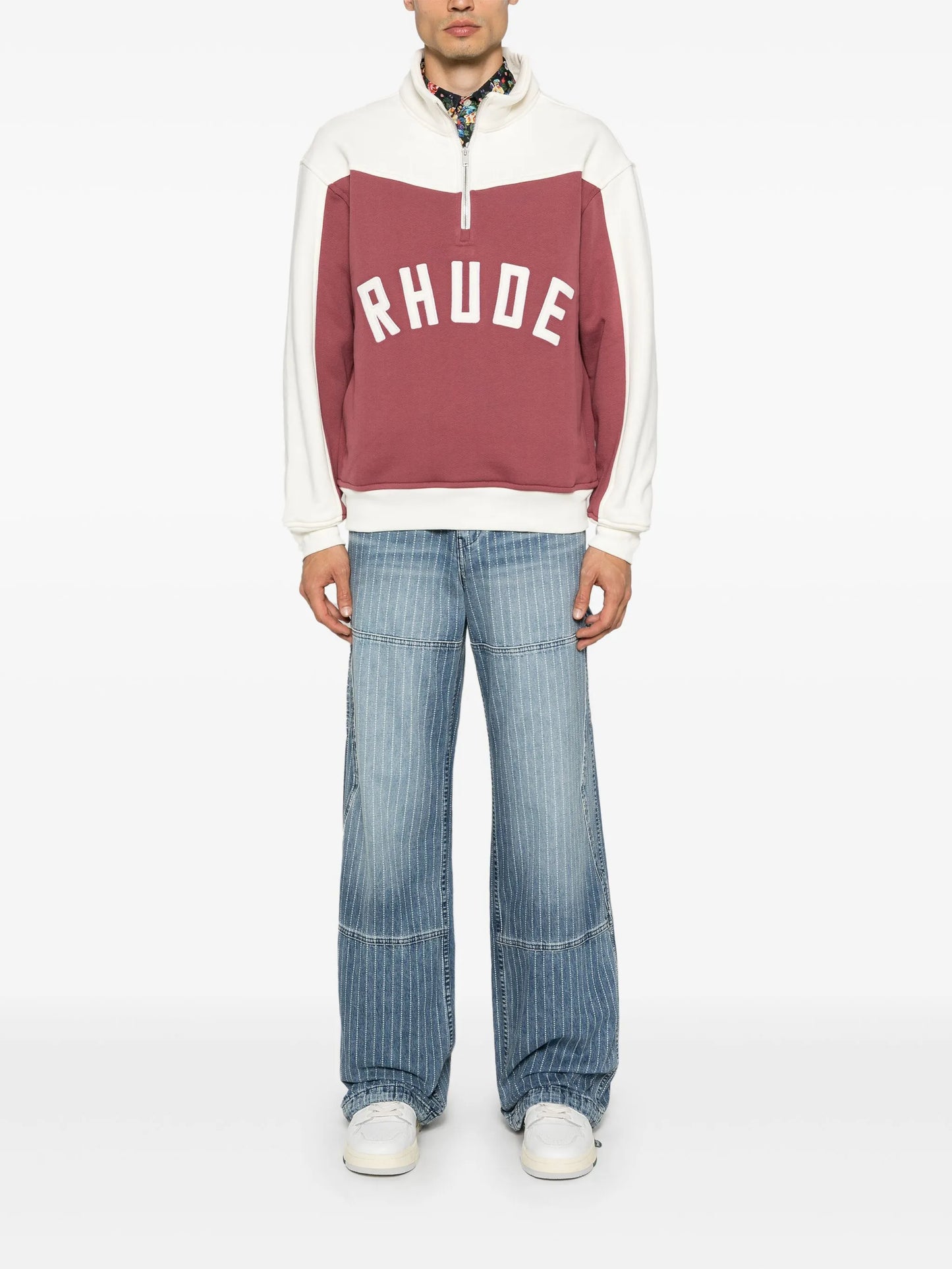 pinstripe jeans