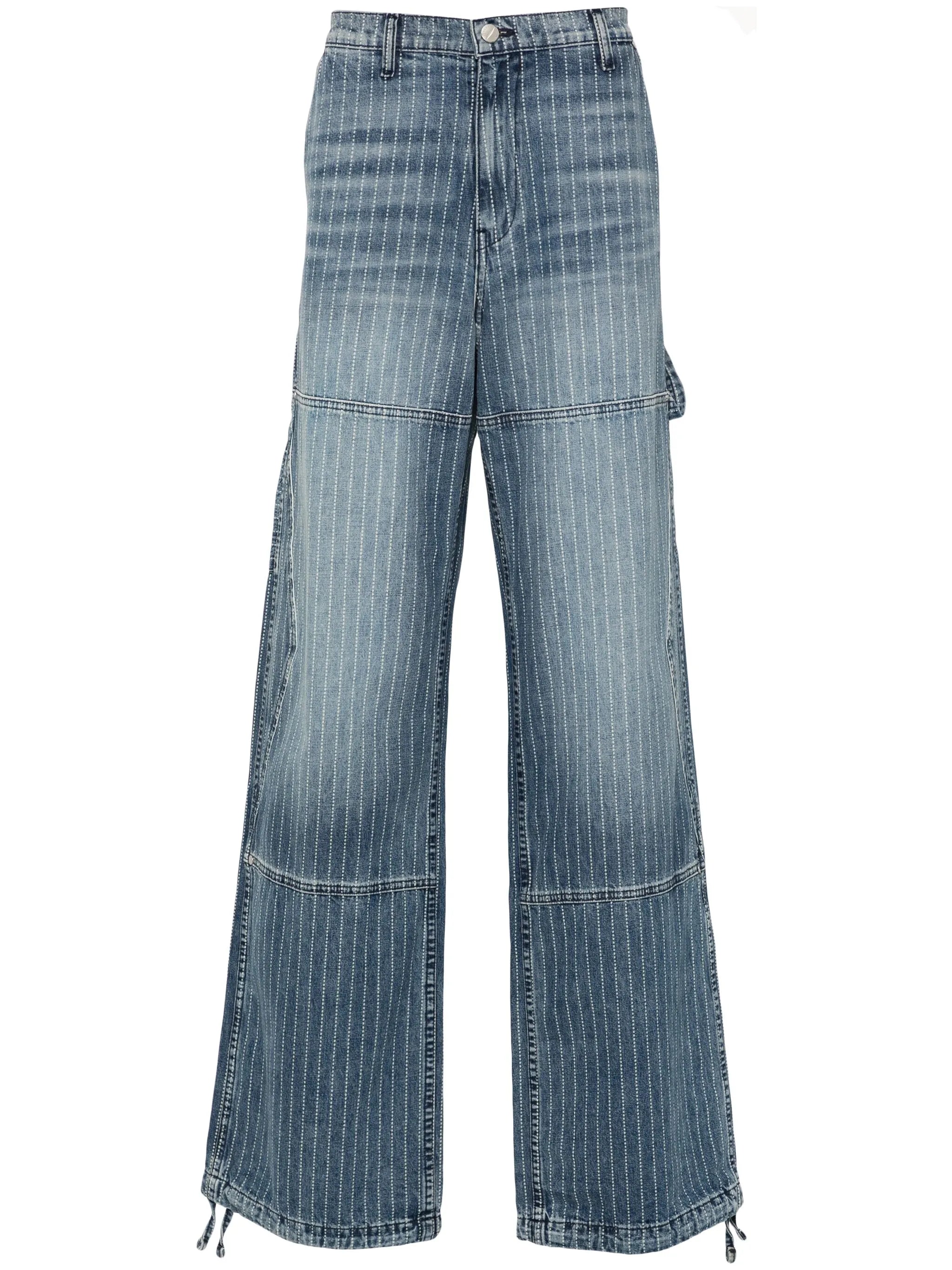 pinstripe jeans