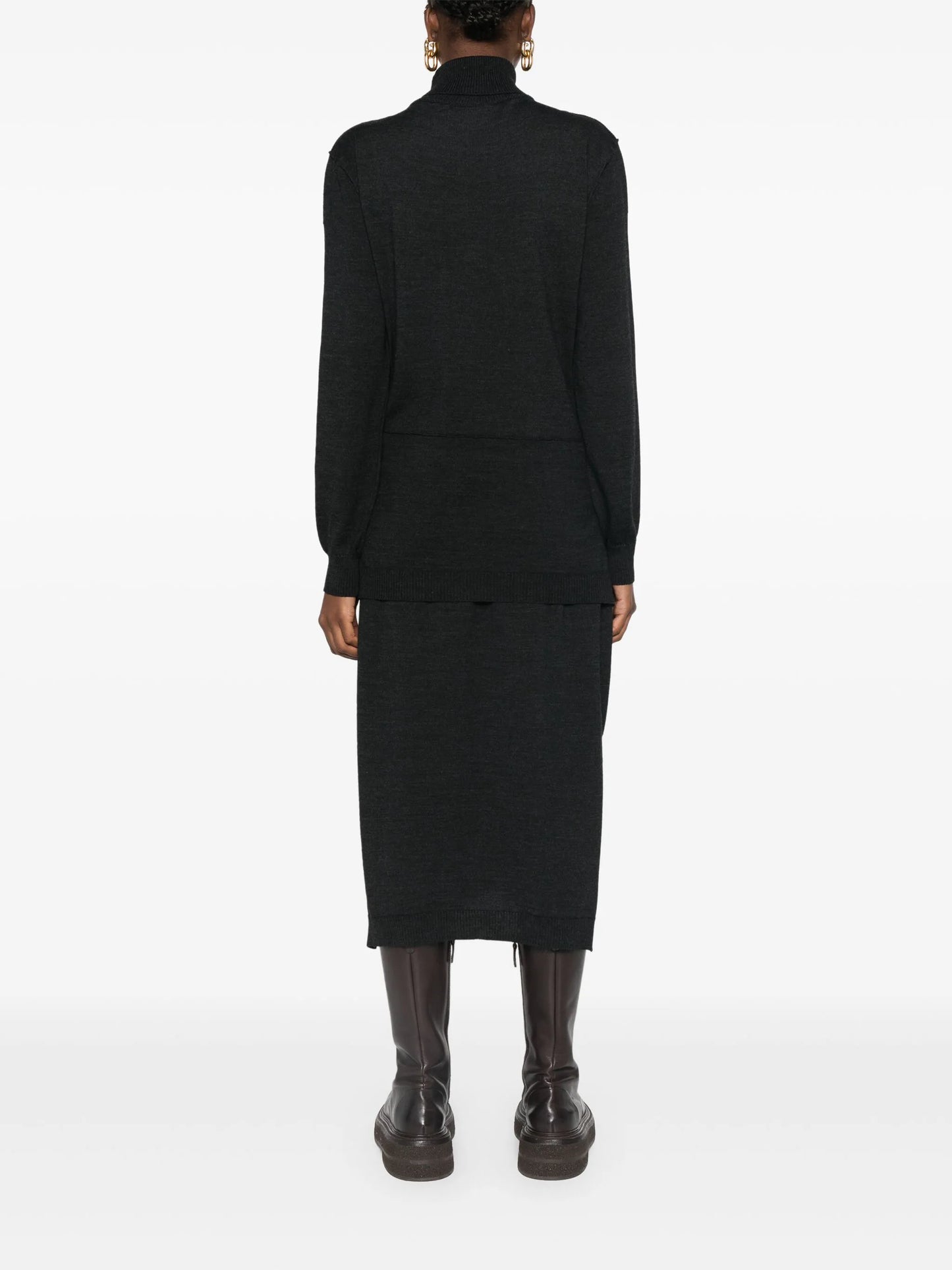 Trompe L'Oeil midi dress