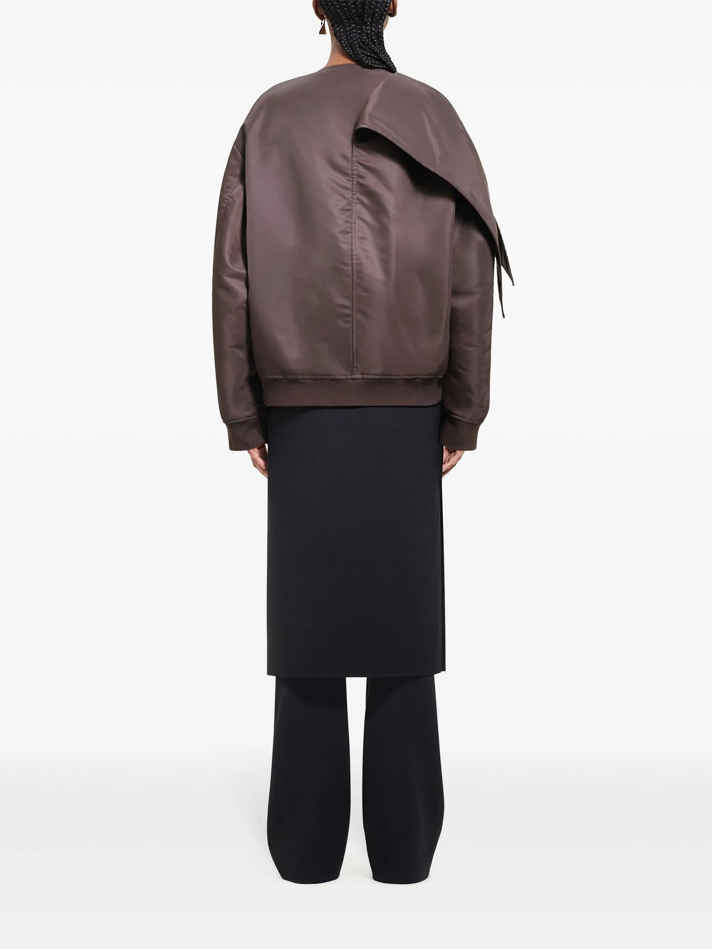 bow-collar bomber jacket