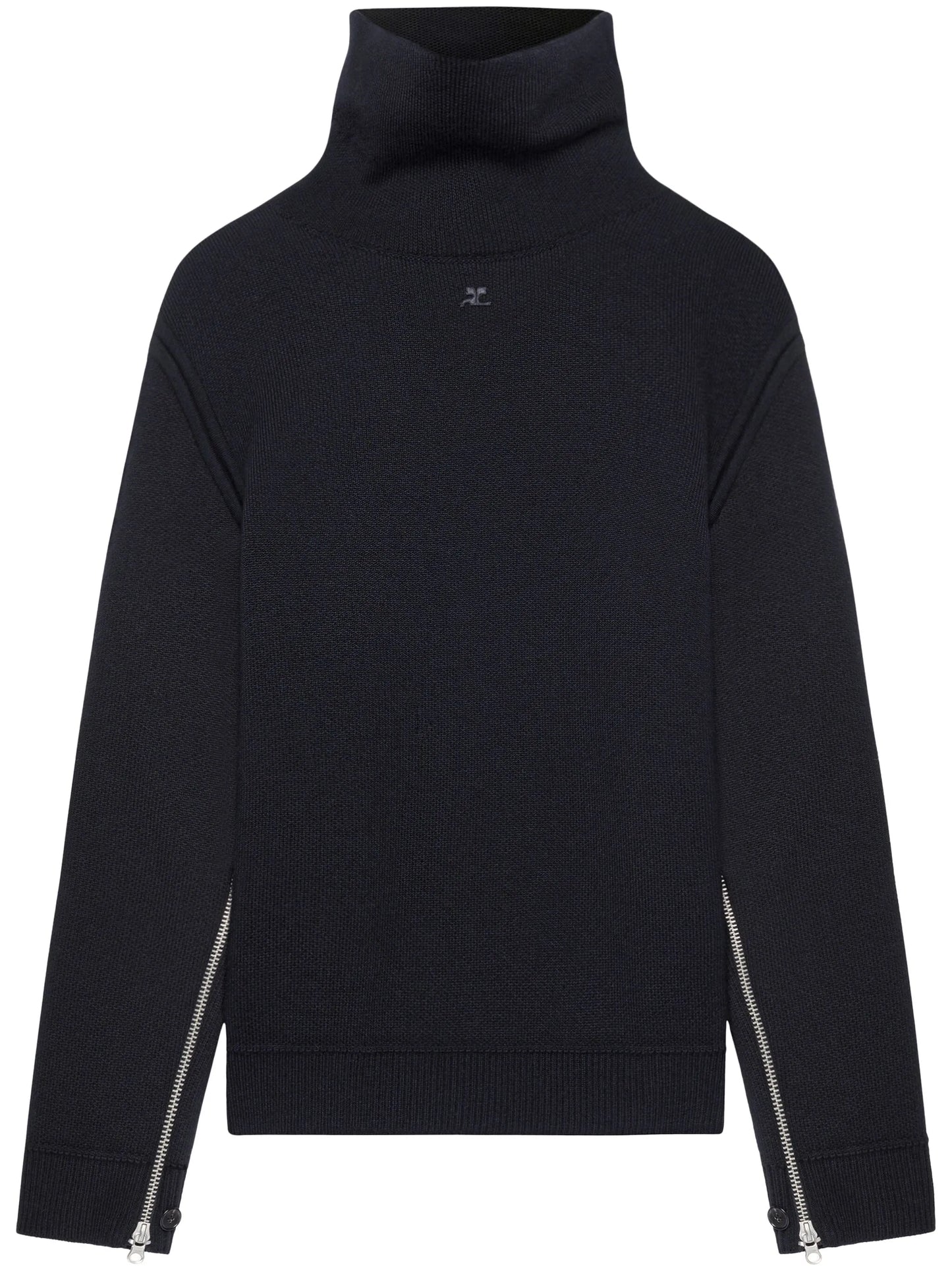 oversized mock-neck sweater