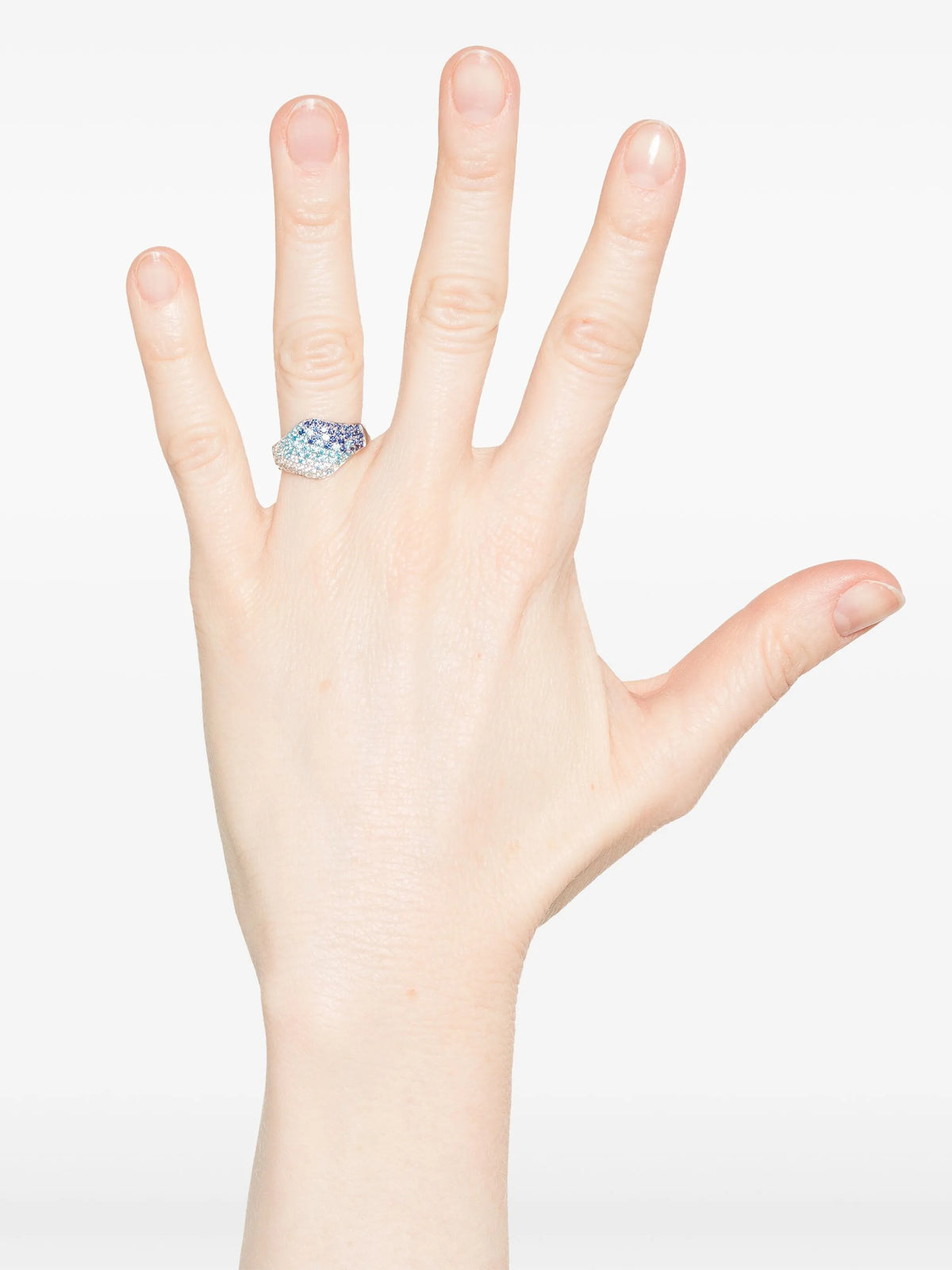 zirconia-embellished ring