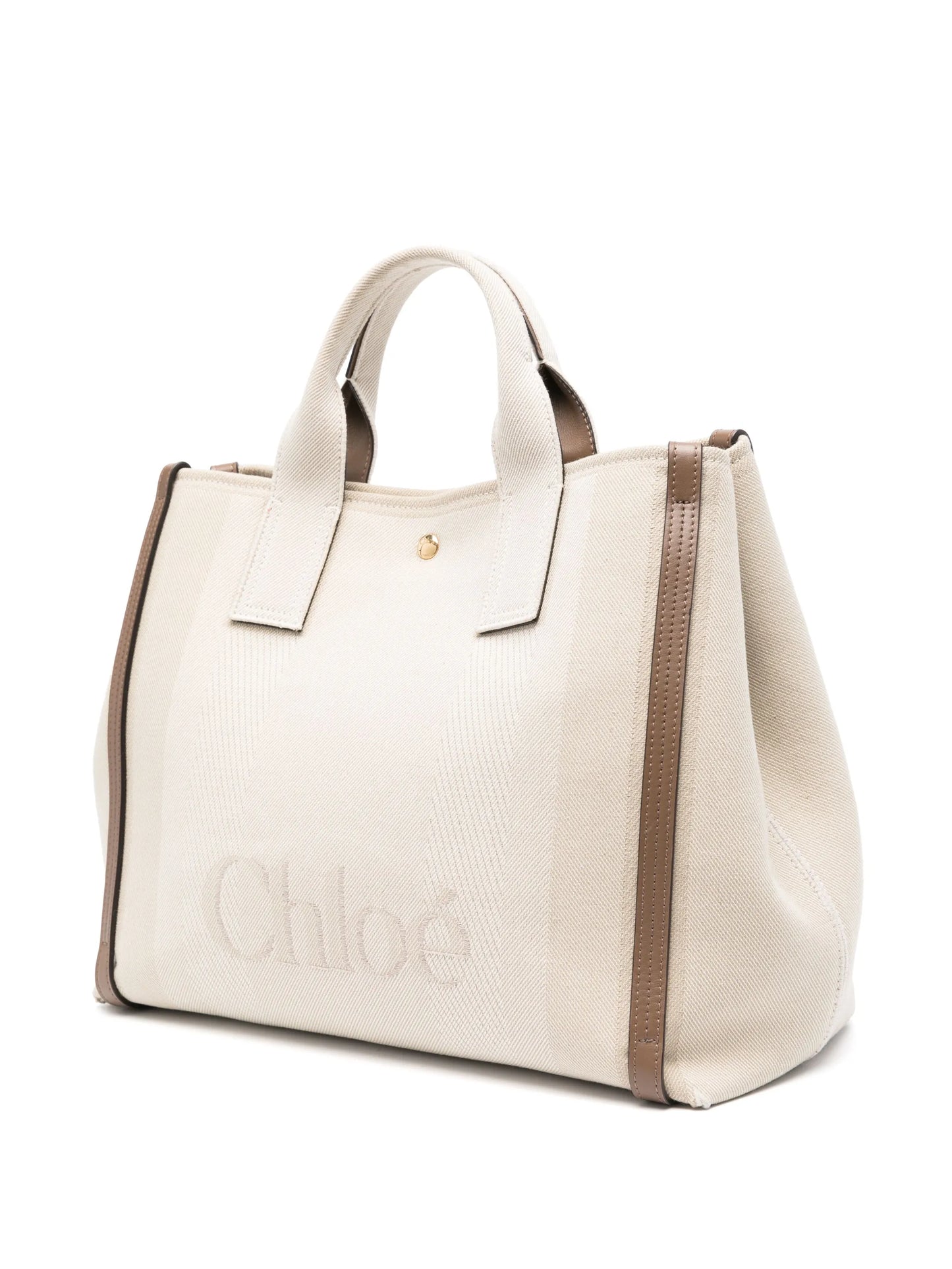 Carry logo-embroidered tote bag