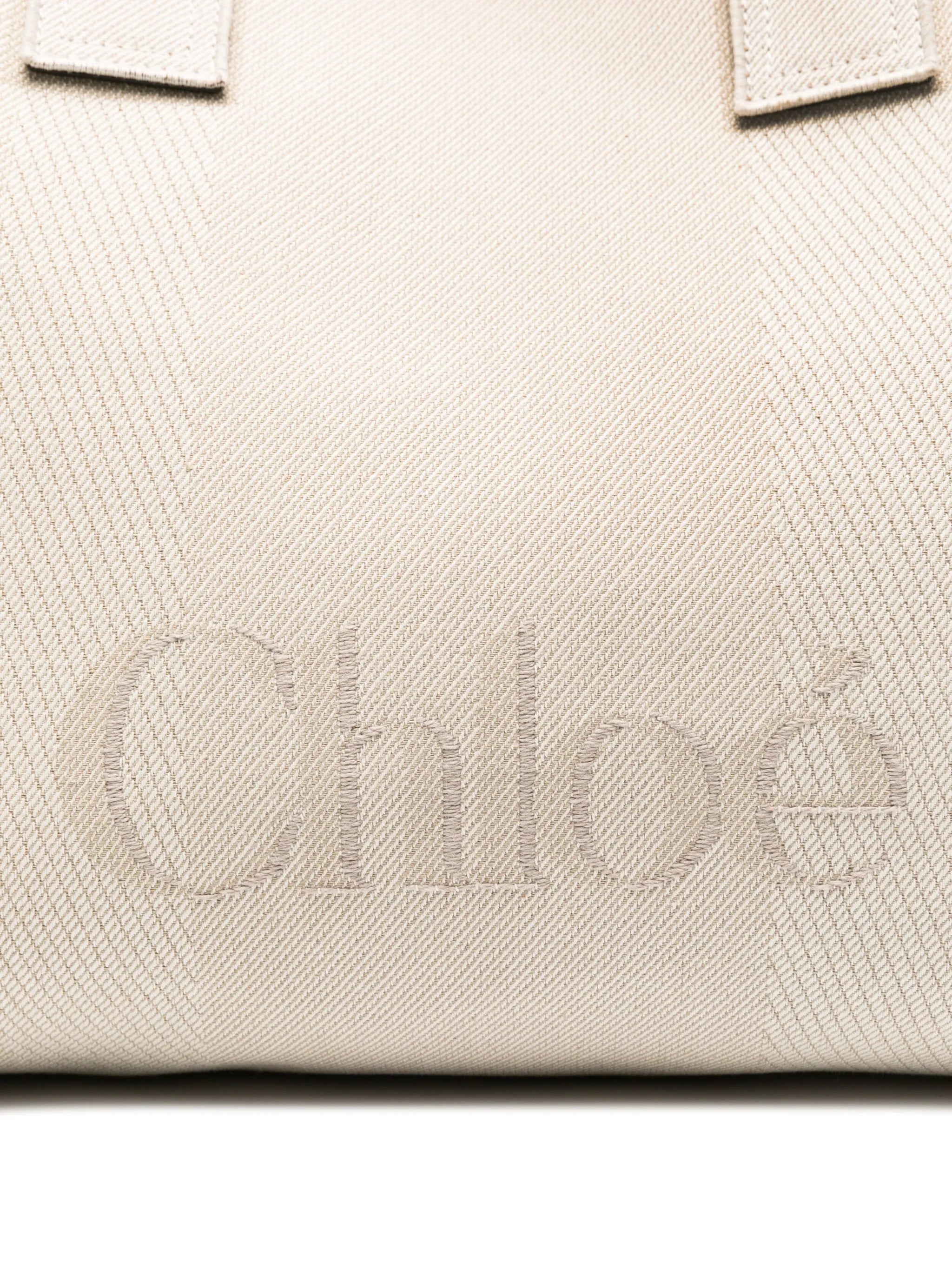 Carry logo-embroidered tote bag