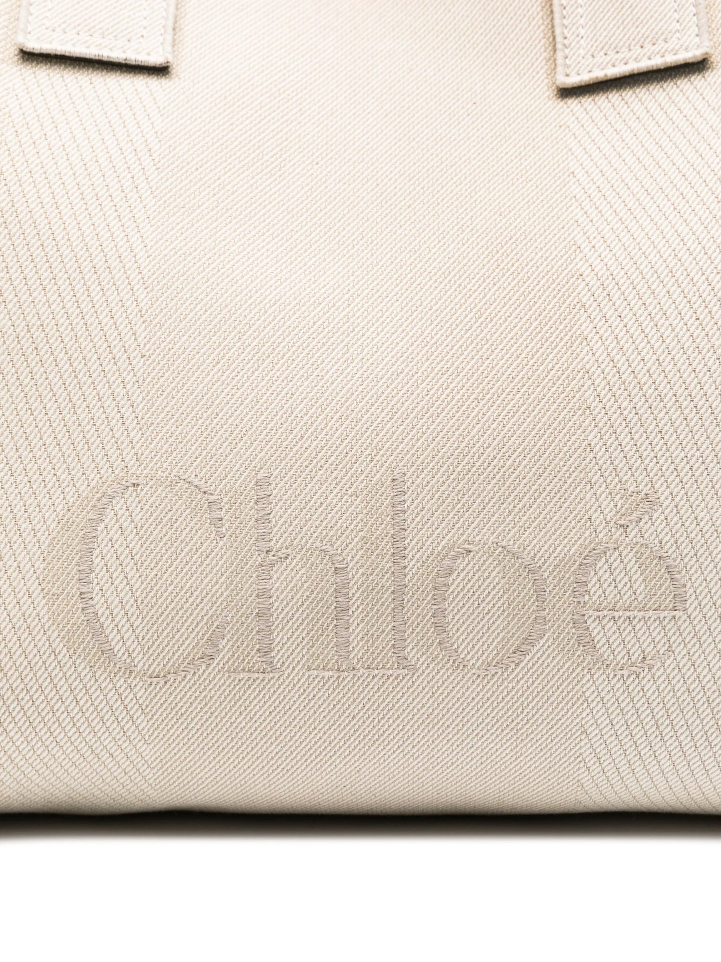Carry logo-embroidered tote bag