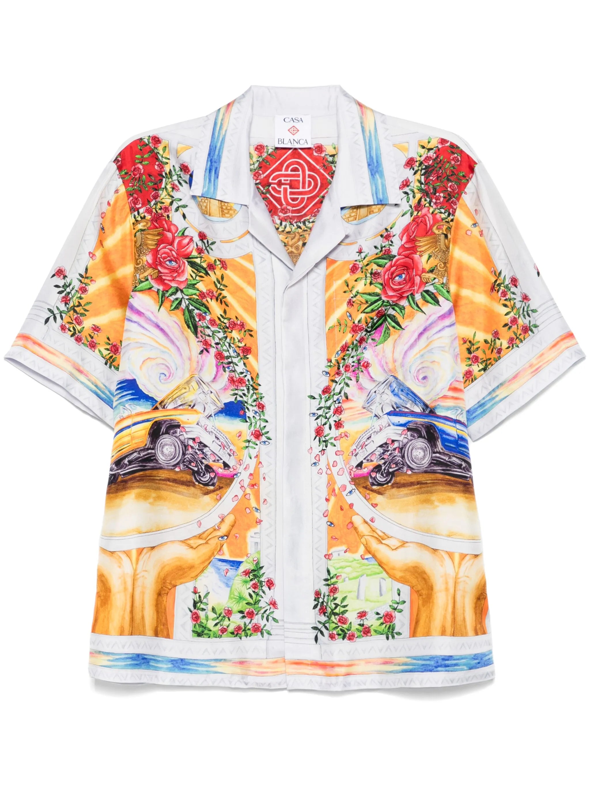 graphic-print shirt